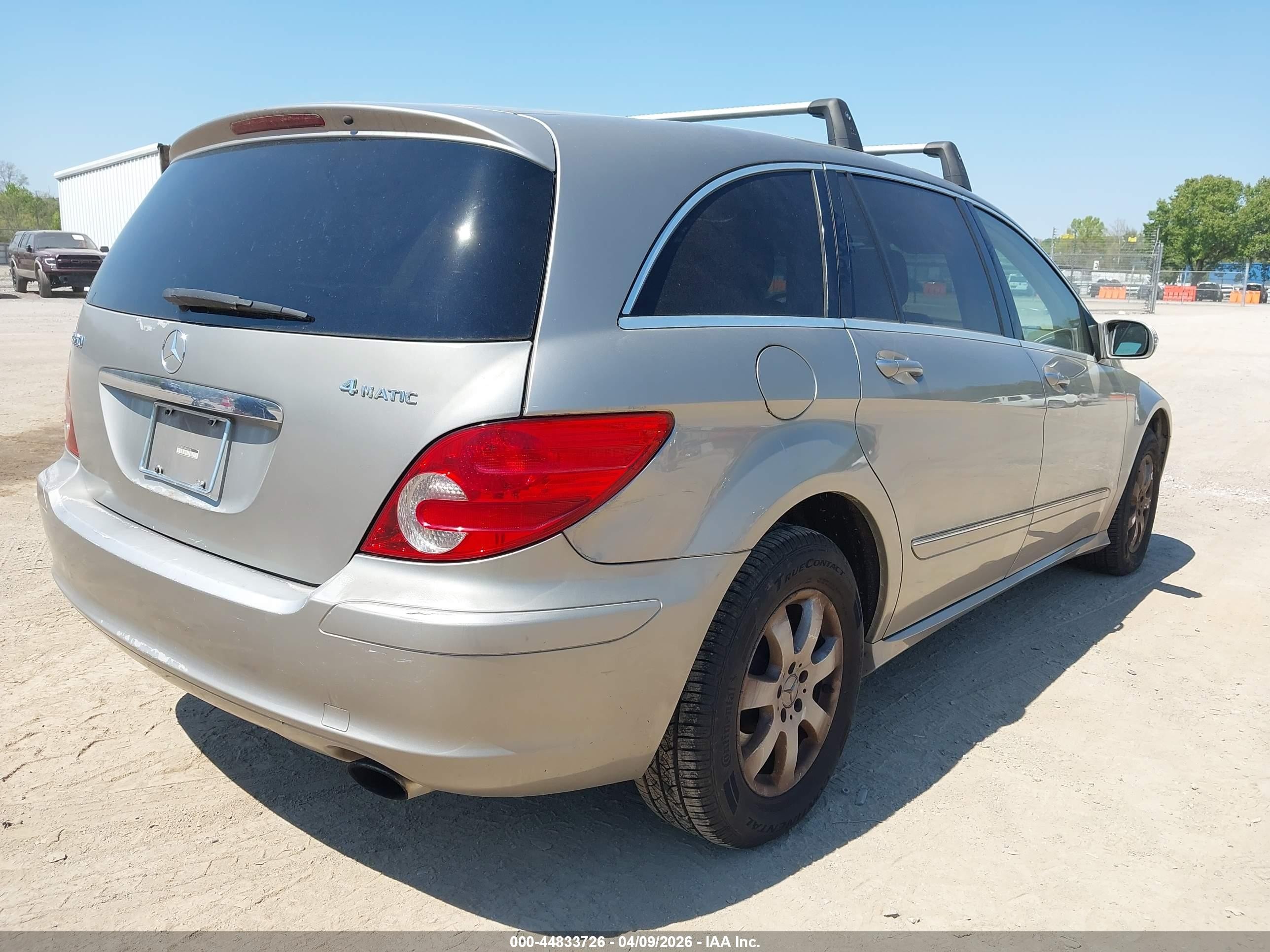 2007 Mercedes-benz R 350 4matic Silver vin: 4JGCB65EX7A054338