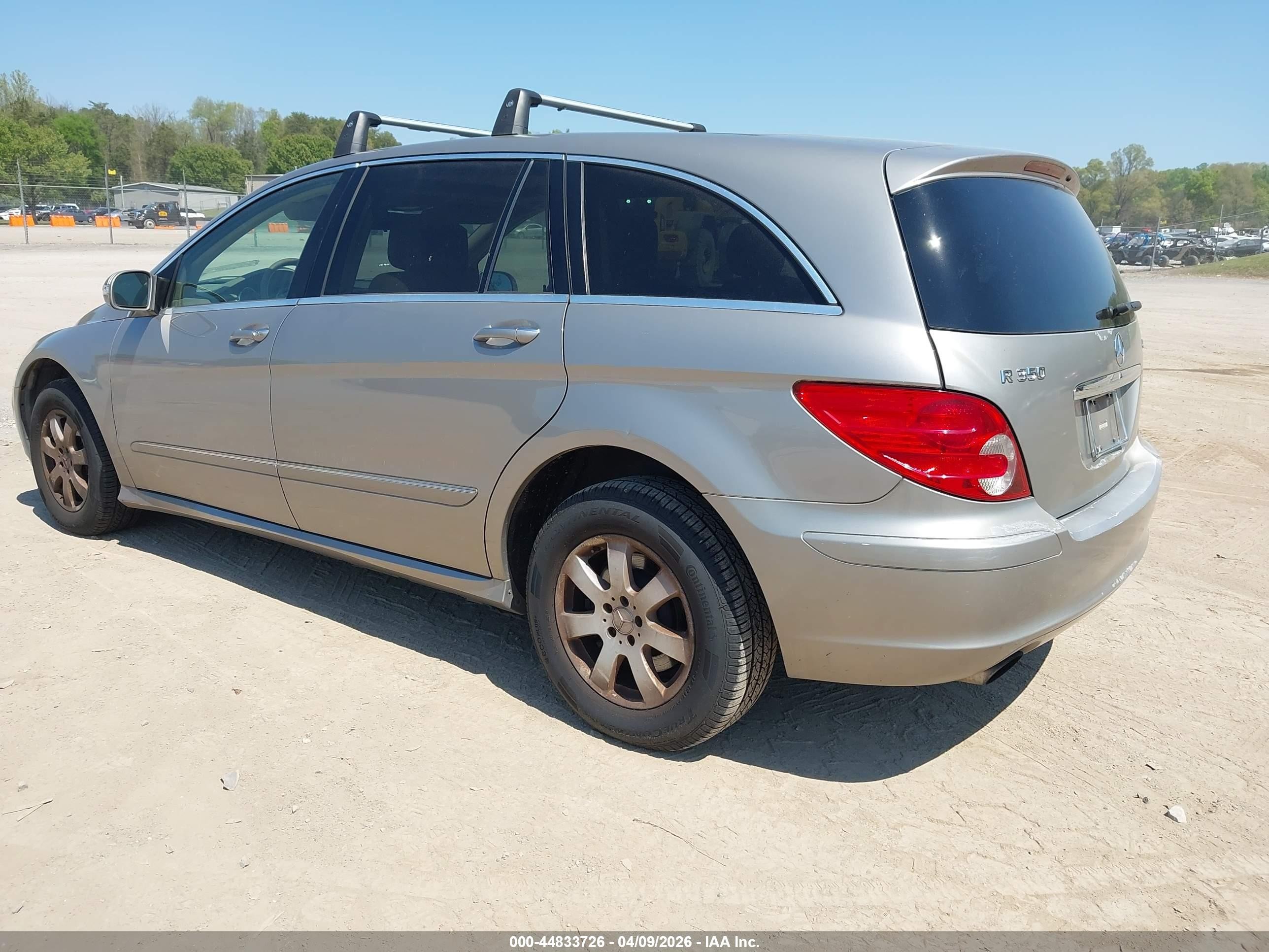 2007 Mercedes-benz R 350 4matic Silver vin: 4JGCB65EX7A054338