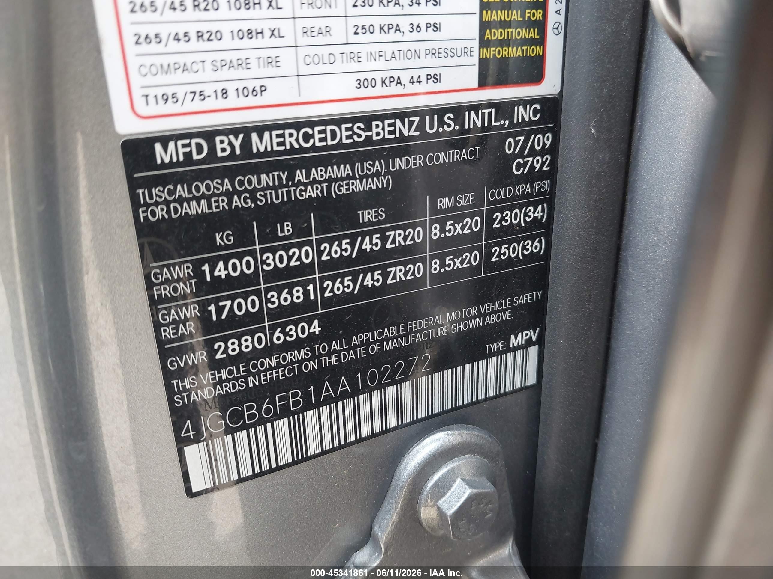 2010 Mercedes-benz R 350 4matic Gray vin: 4JGCB6FB1AA102272