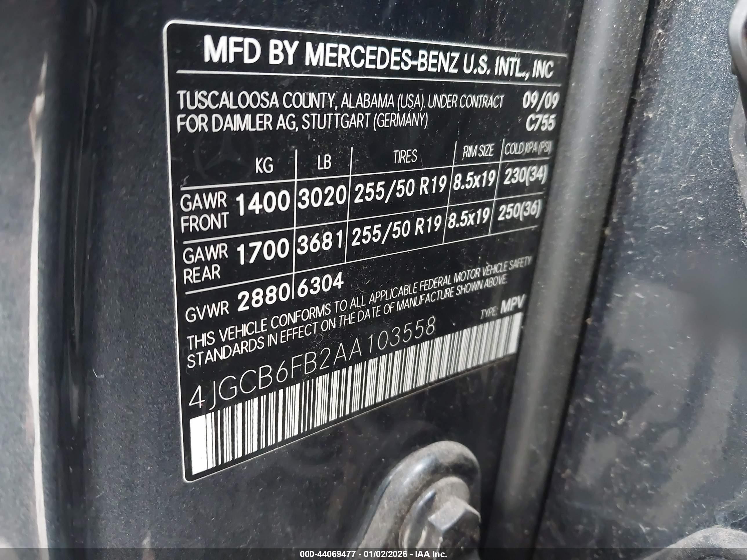 2010 Mercedes-benz R 350 4matic Gray vin: 4JGCB6FB2AA103558