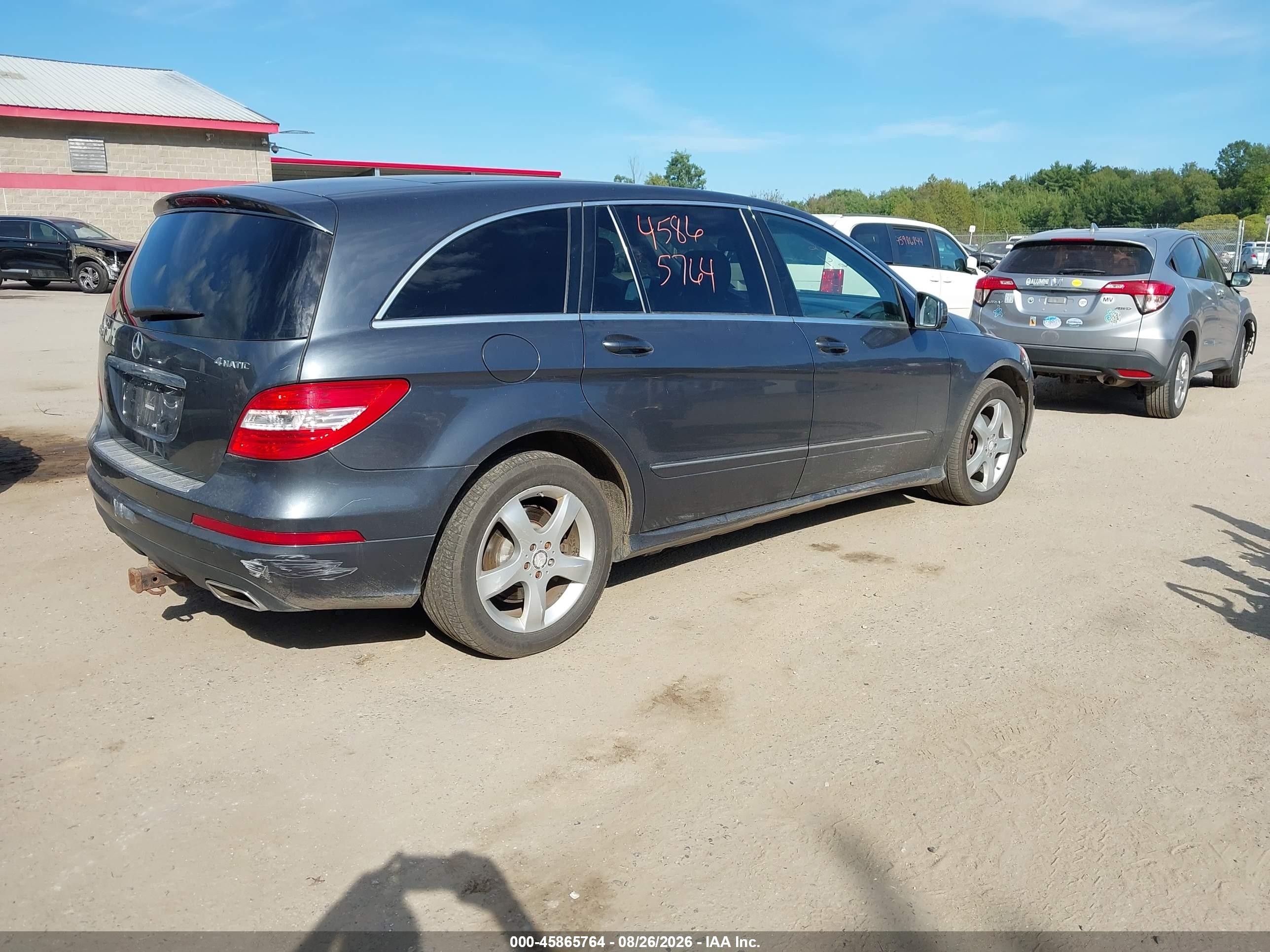 2011 Mercedes-benz R 350 4matic Gray vin: 4JGCB6FE0BA117163