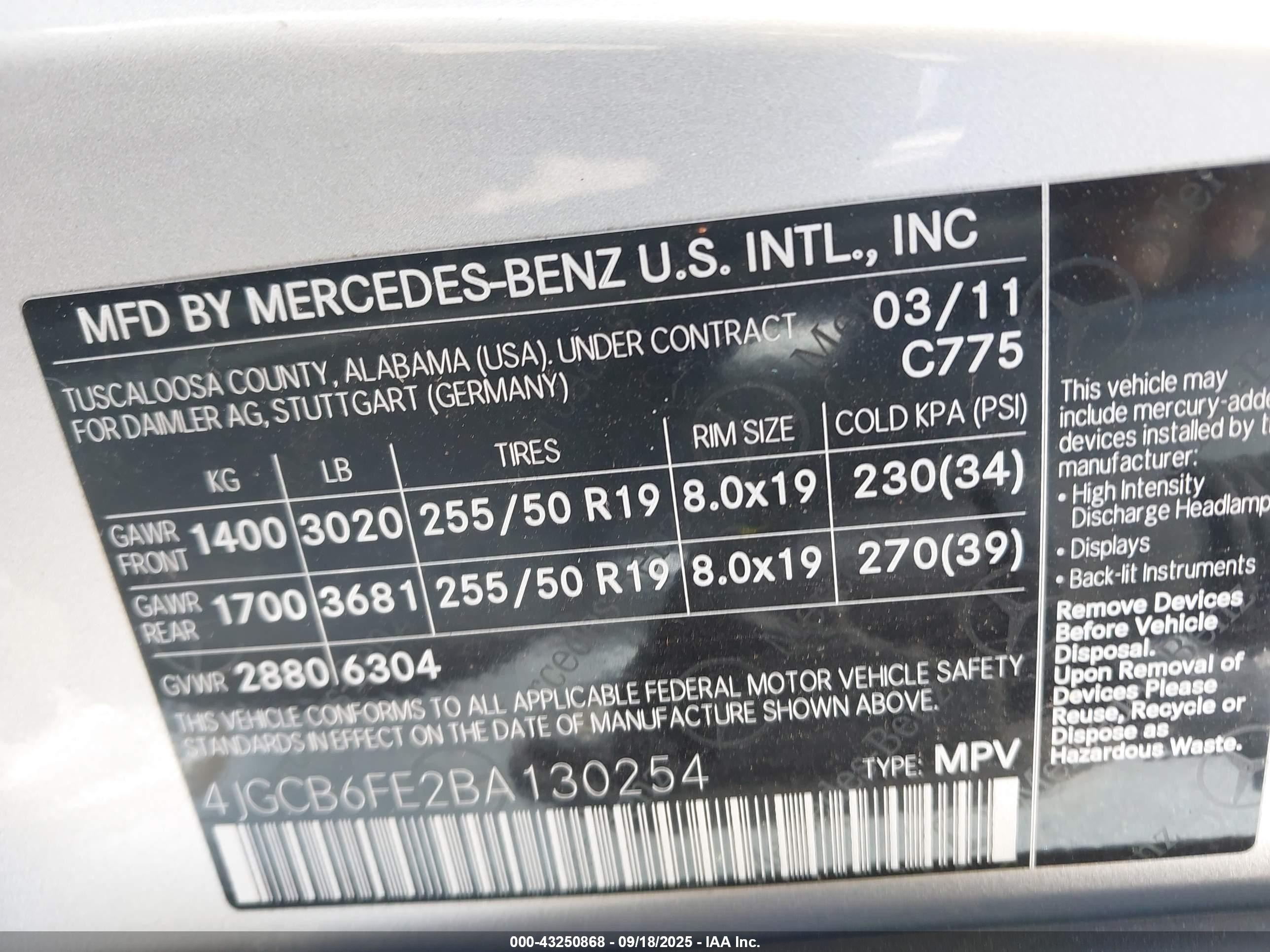 2011 Mercedes-benz R 350 4matic Silver vin: 4JGCB6FE2BA130254