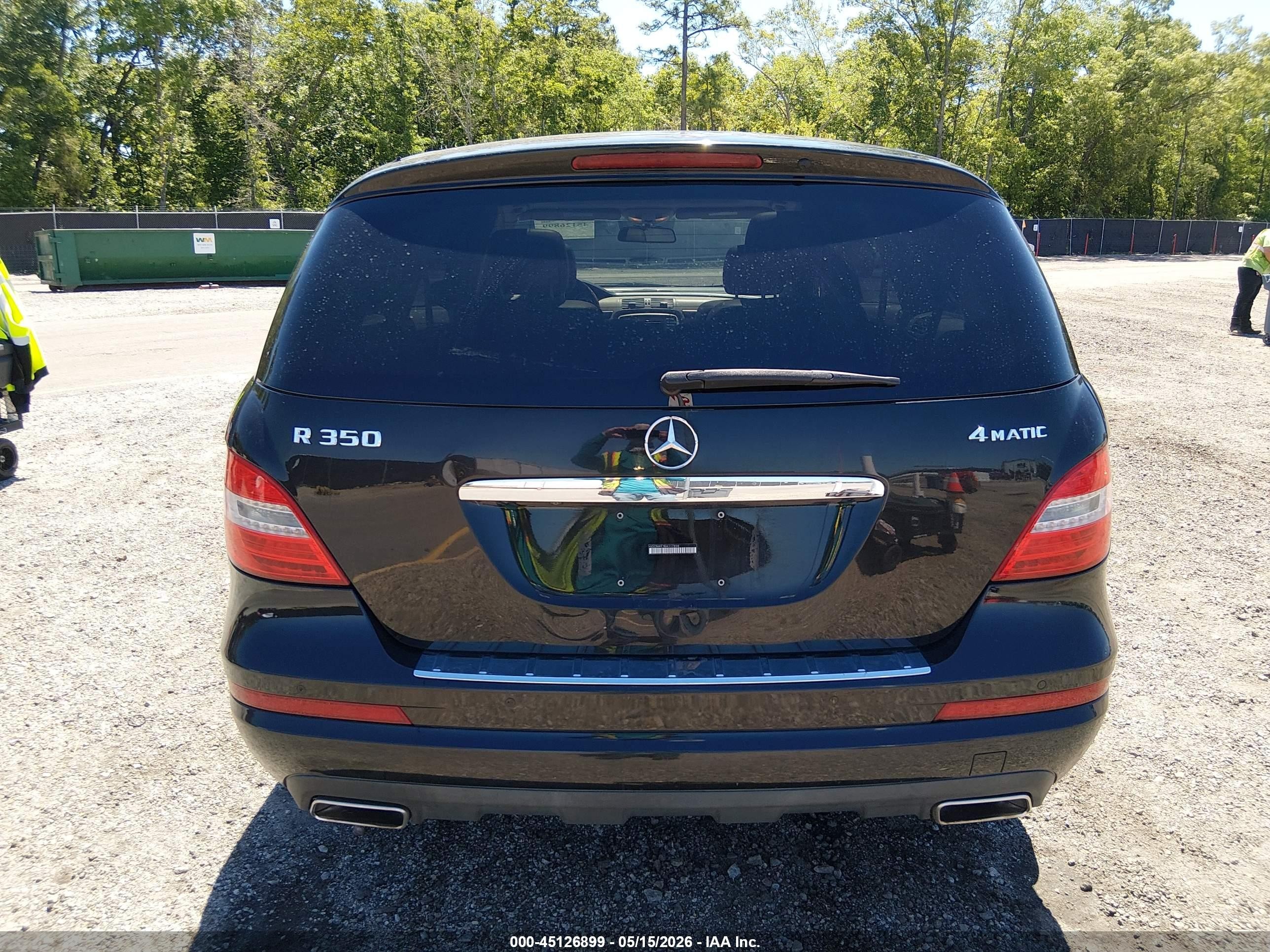 2011 Mercedes-benz R 350 4matic Black vin: 4JGCB6FE3BA117898