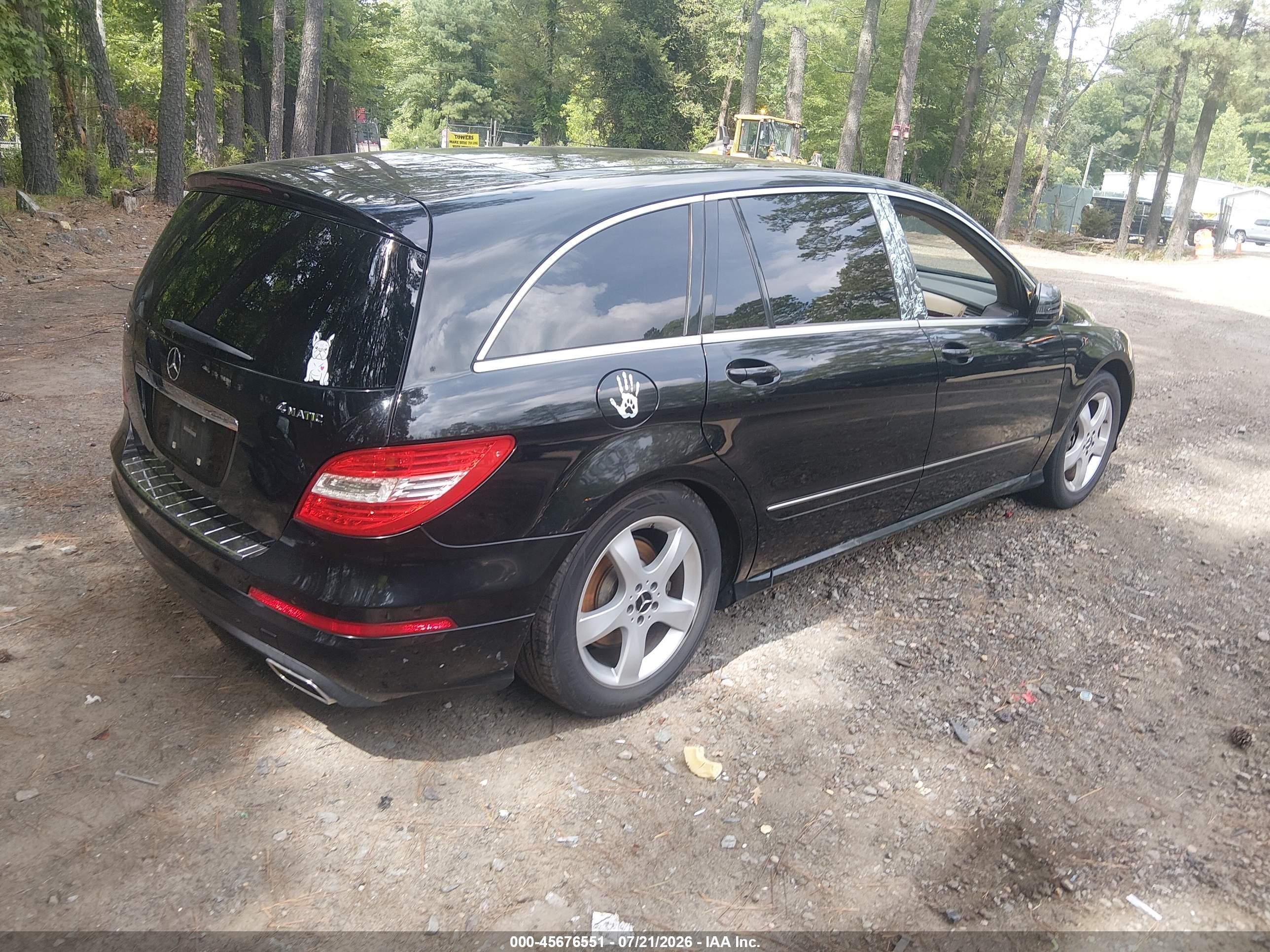 2011 Mercedes-benz R 350 4matic Black vin: 4JGCB6FE4BA127369