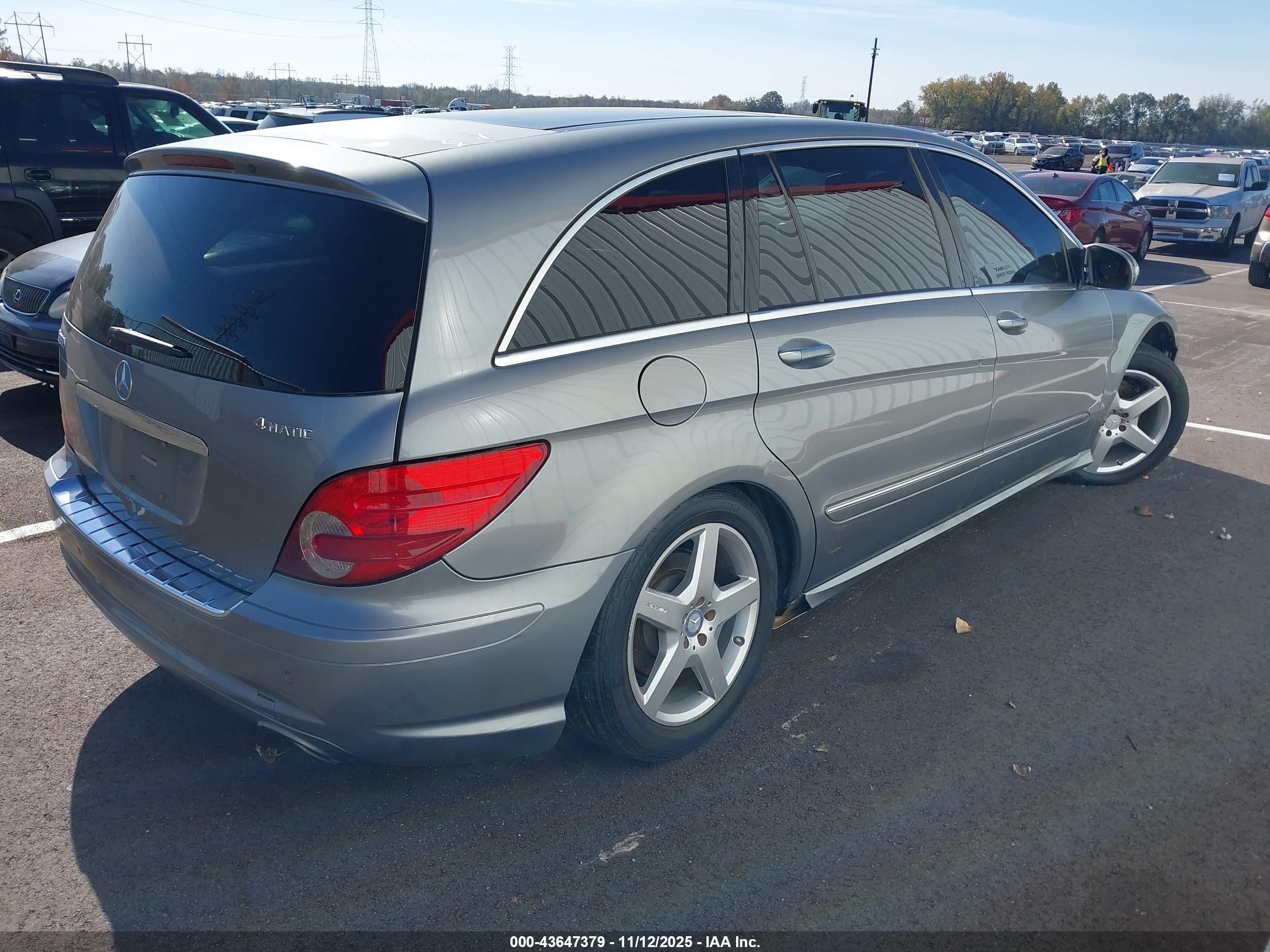 2010 Mercedes-benz R 350 4matic Silver vin: 4JGCB6FE6AA111706