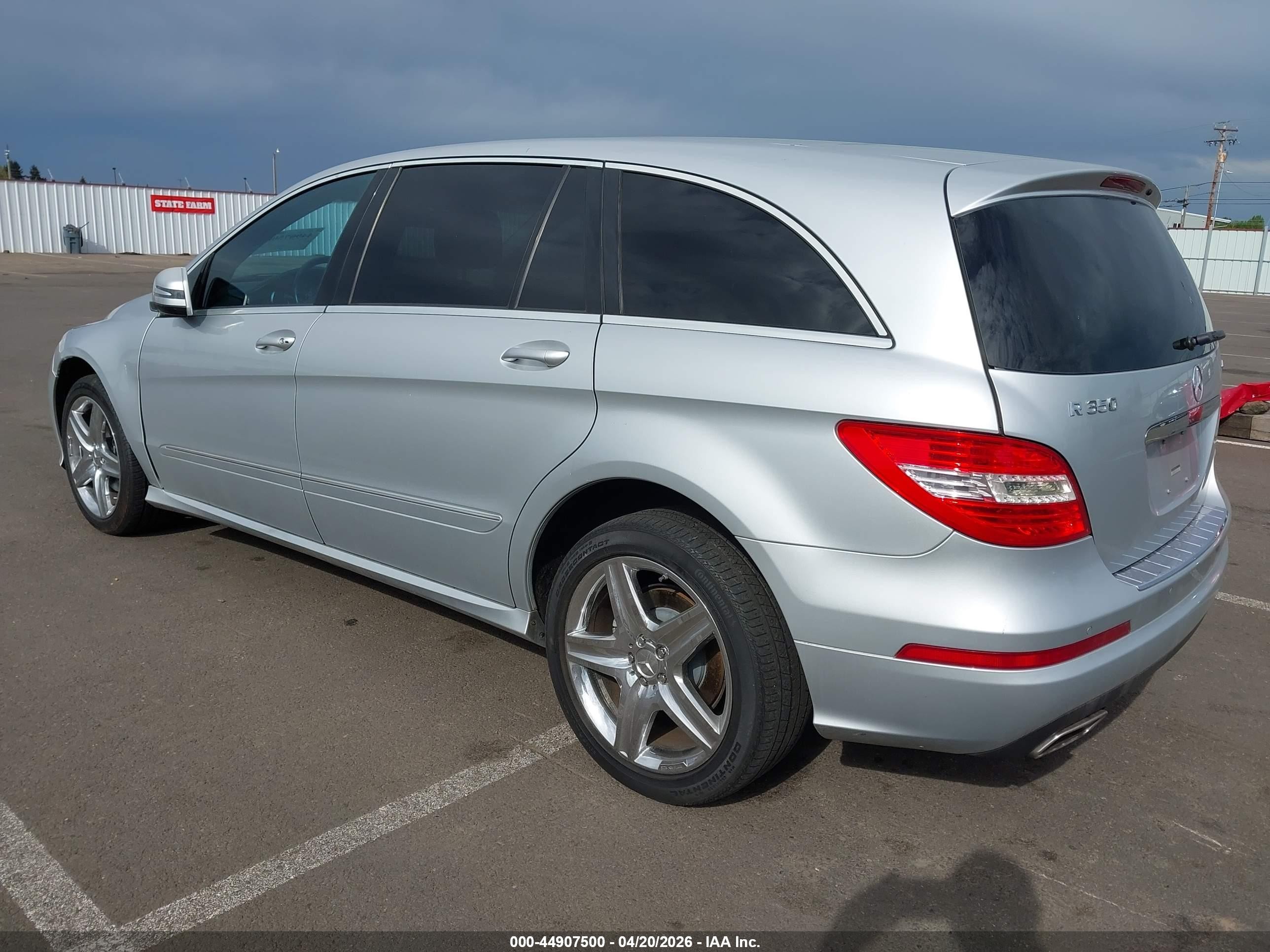 2011 Mercedes-benz R 350 4matic Silver vin: 4JGCB6FE7BA117614