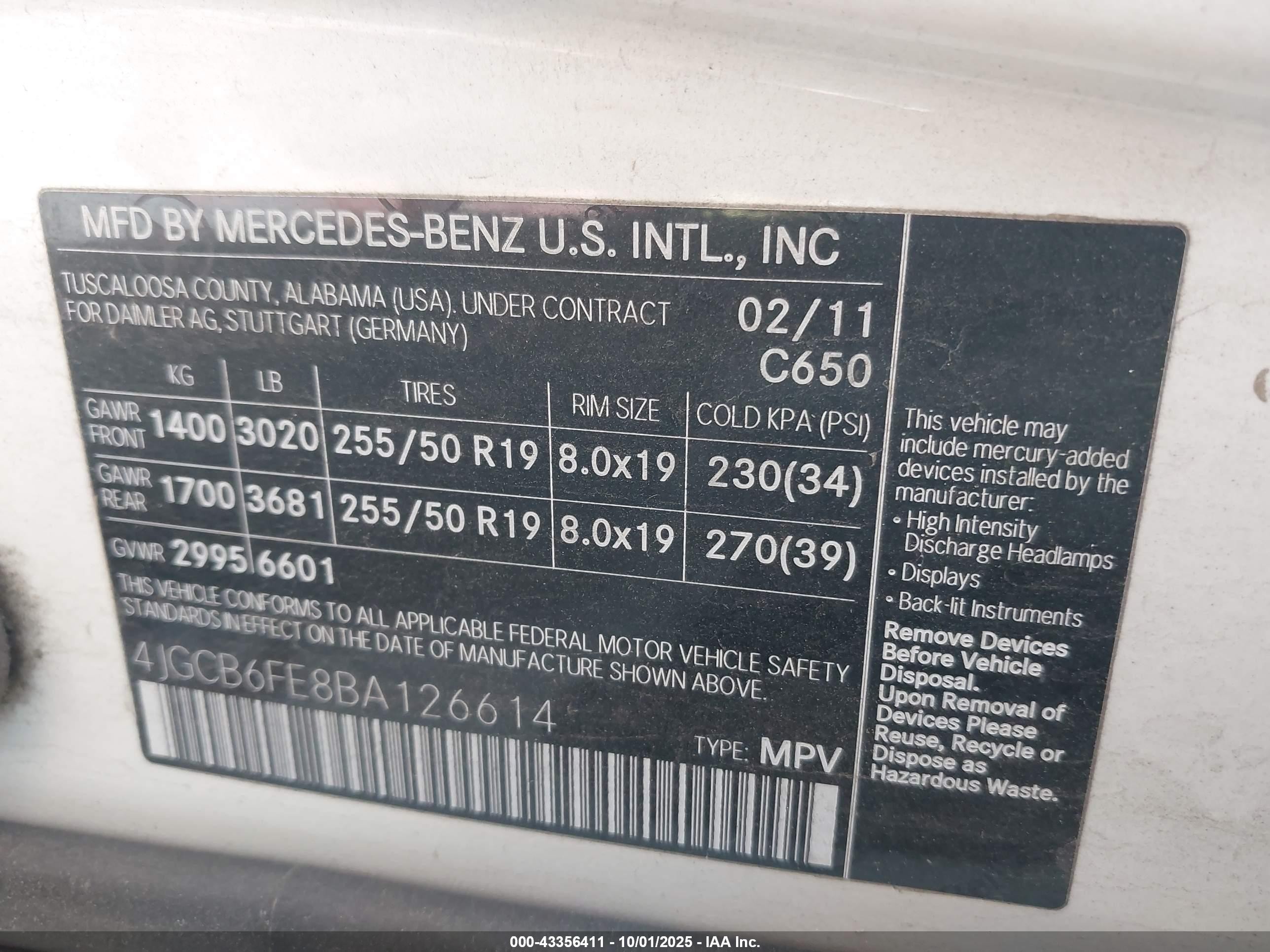 2011 Mercedes-benz R 350 4matic White vin: 4JGCB6FE8BA126614