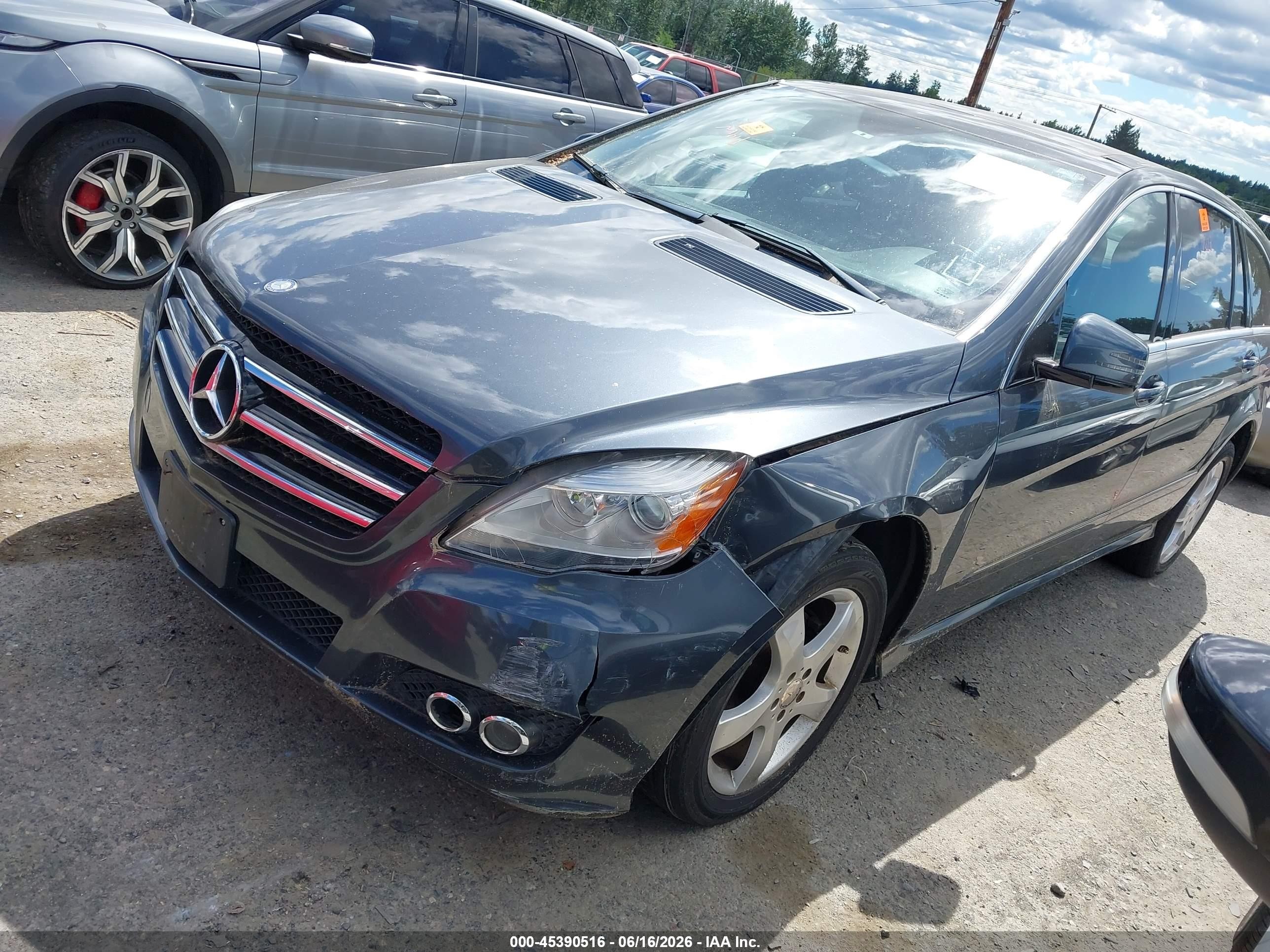 2011 Mercedes-benz R 350 4matic Gray vin: 4JGCB6FE8BA127343