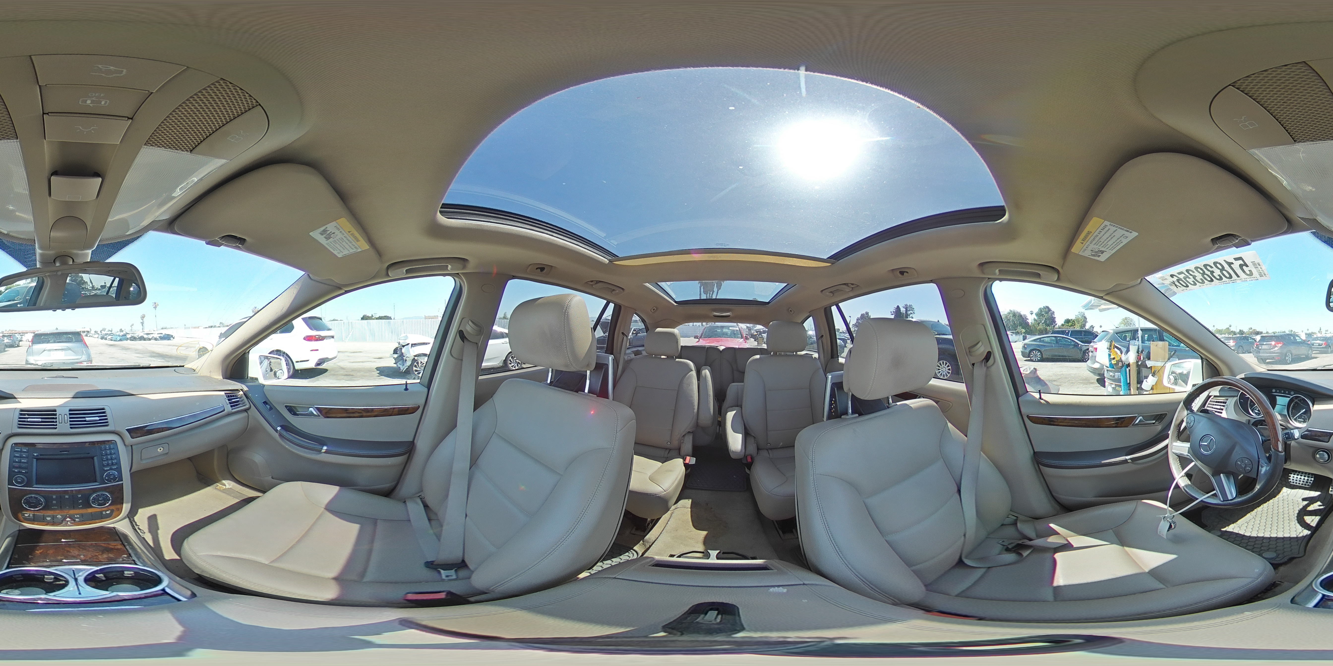 2011 Mercedes-benz R 350 4matic White vin: 4JGCB6FE9BA114049
