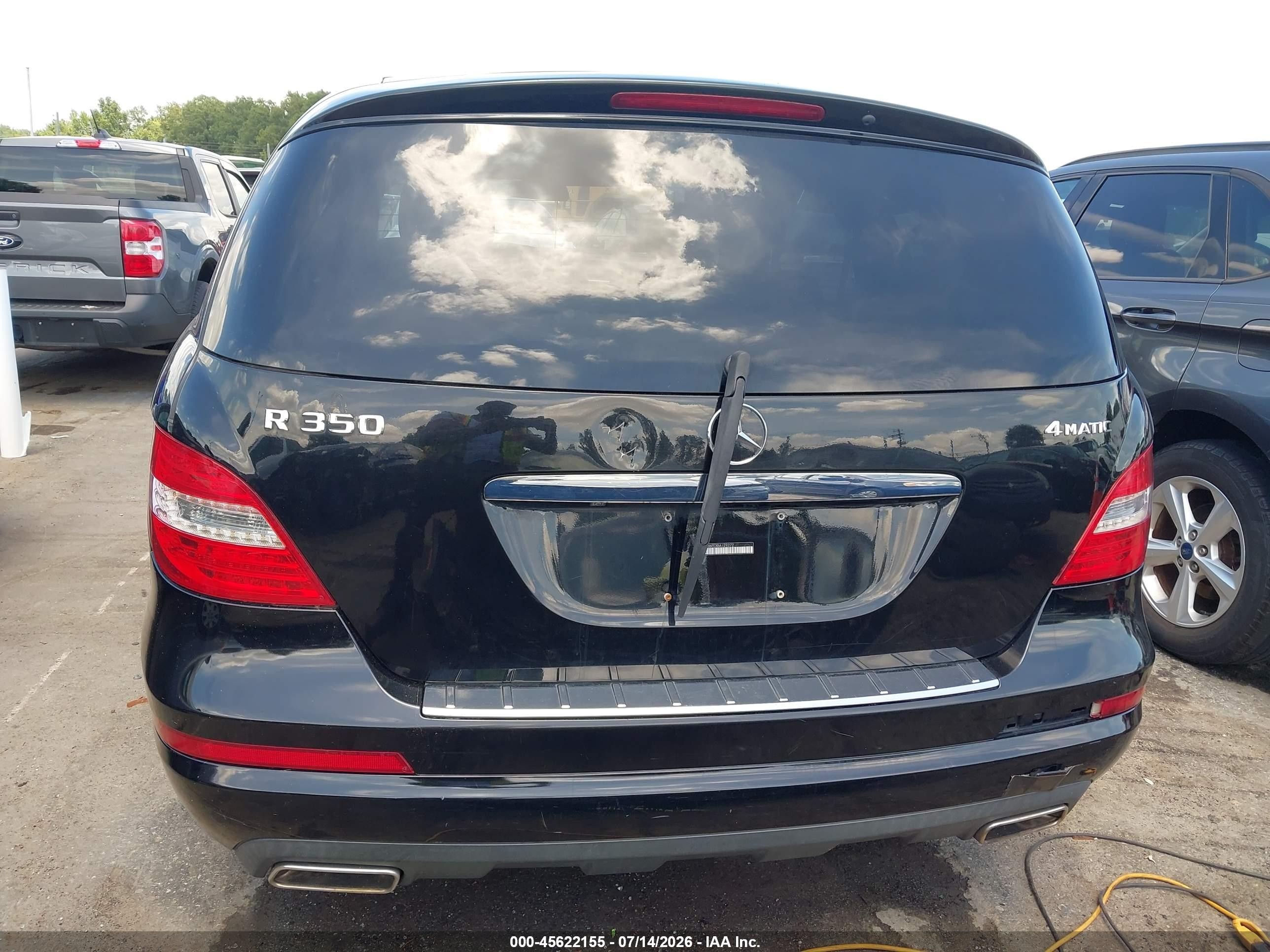2011 Mercedes-benz R 350 4matic Black vin: 4JGCB6FEXBA129272