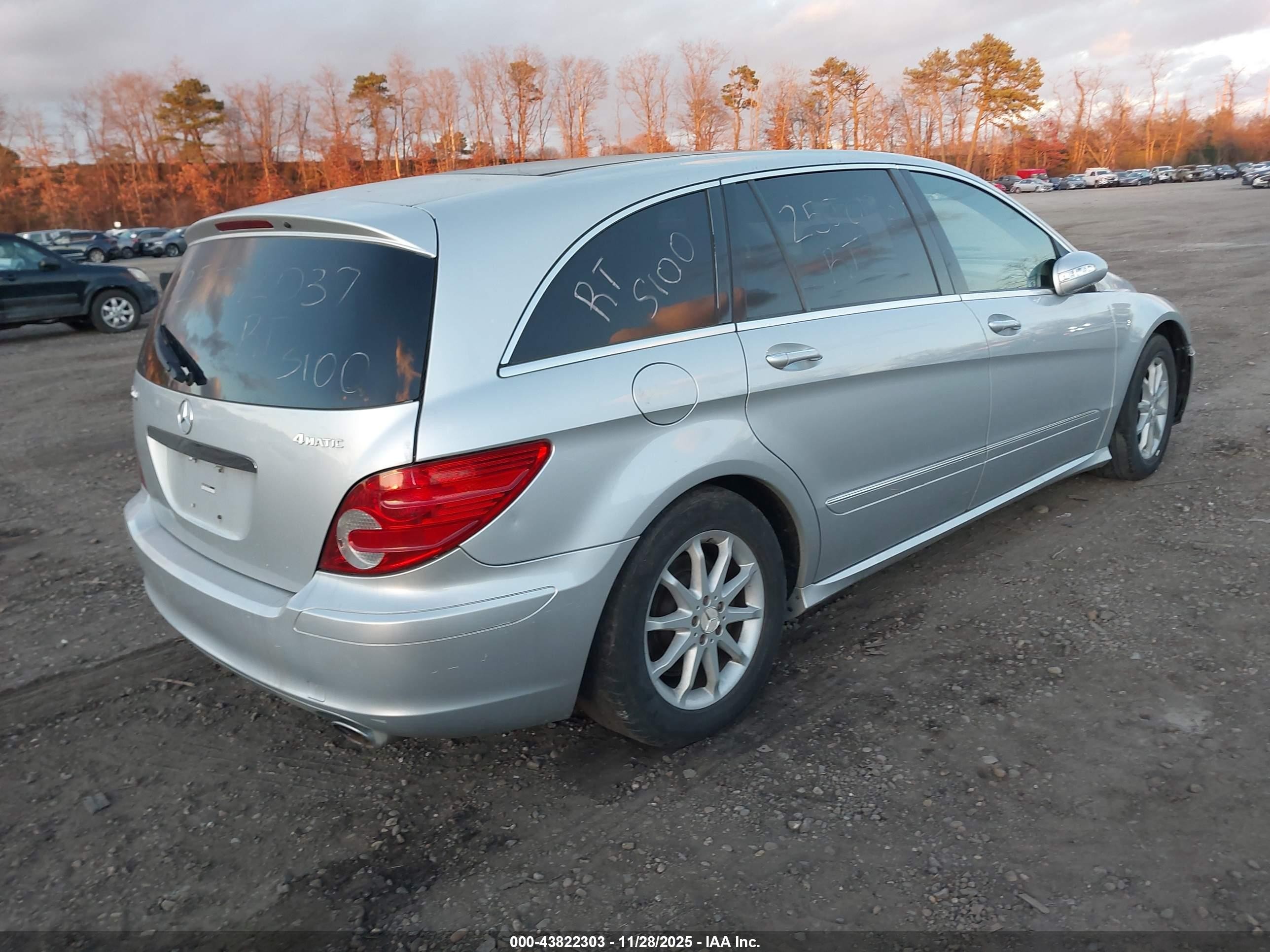 2006 Mercedes-benz R 500 4matic Silver vin: 4JGCB75E26A024559