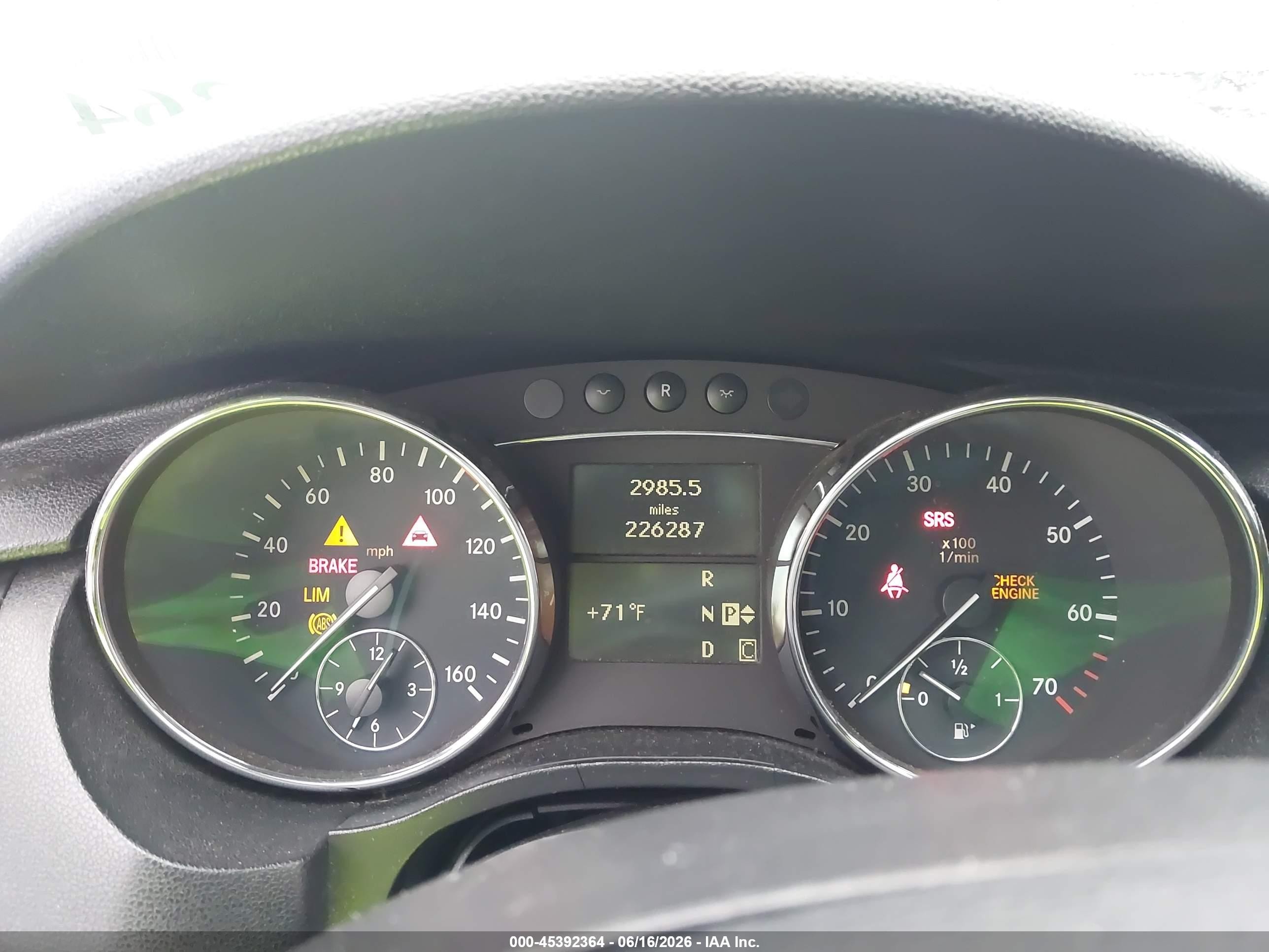 2006 Mercedes-benz R 500 4matic Черный vin: 4JGCB75E56A009375