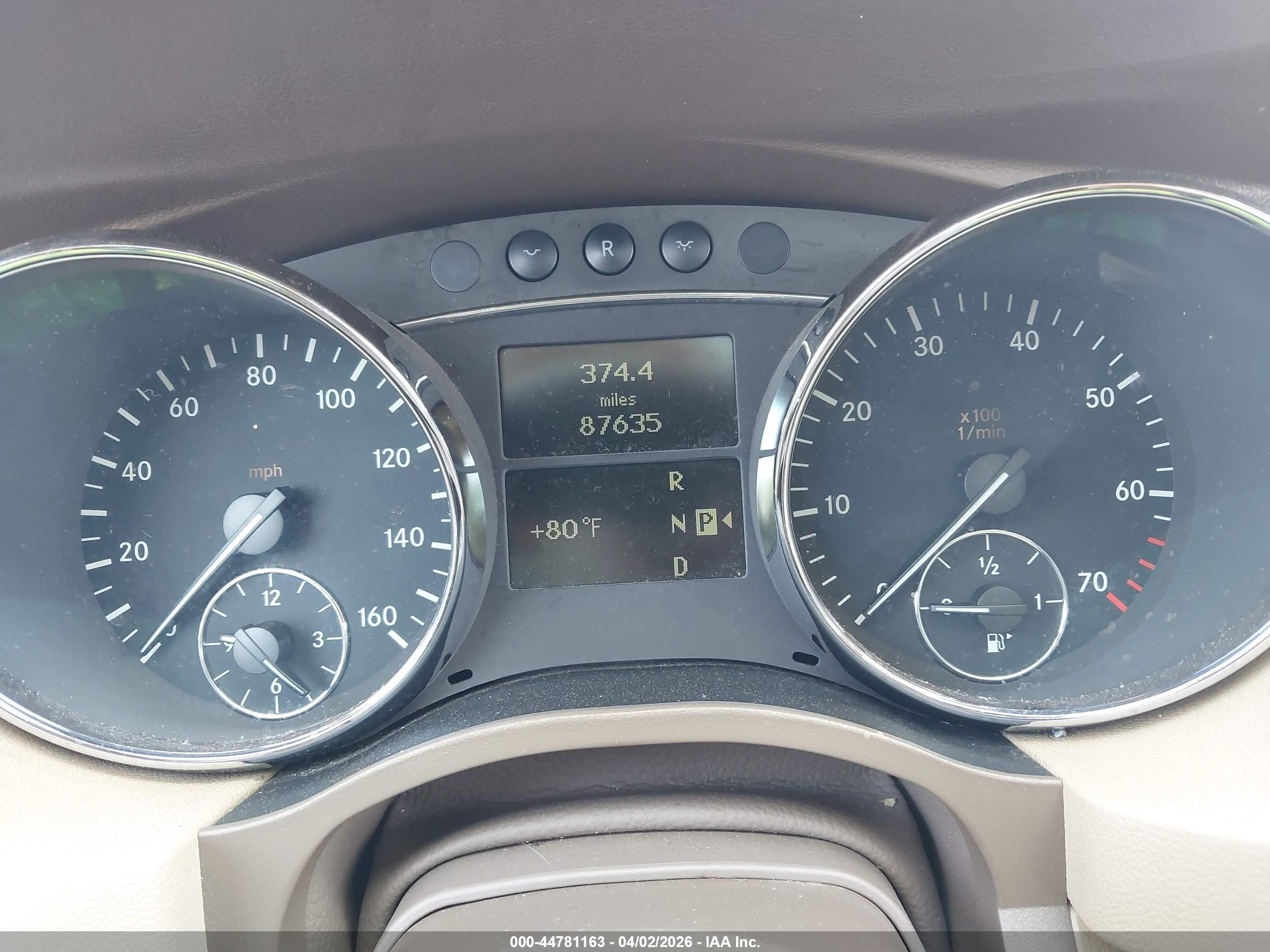 2006 Mercedes-benz R 500 4matic Beige vin: 4JGCB75E66A003598
