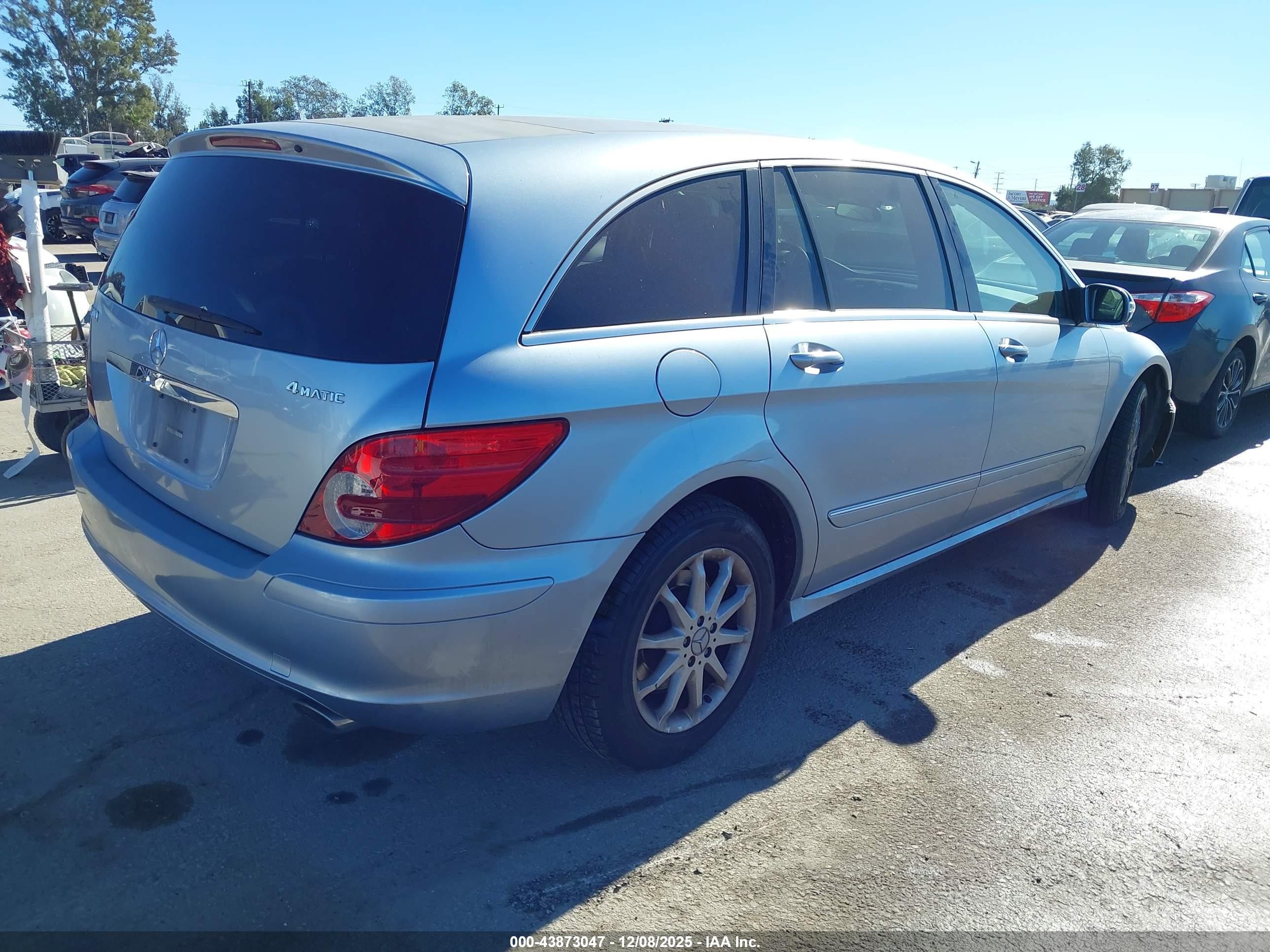 2006 Mercedes-benz R 500 4matic Light Blue vin: 4JGCB75E76A020345