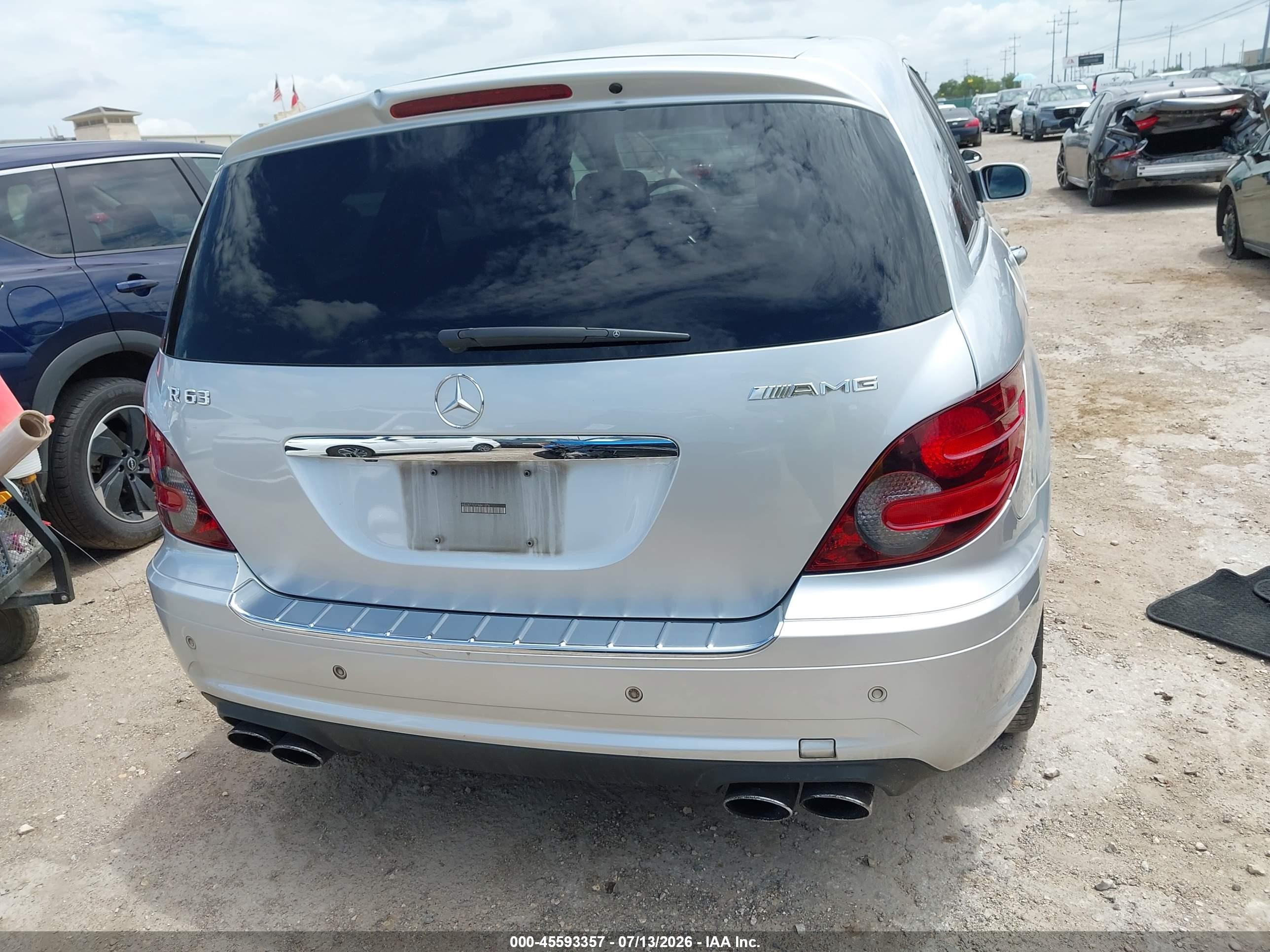 2007 Mercedes-benz R 63 Amg 4matic Silver vin: 4JGCB77E37A041076