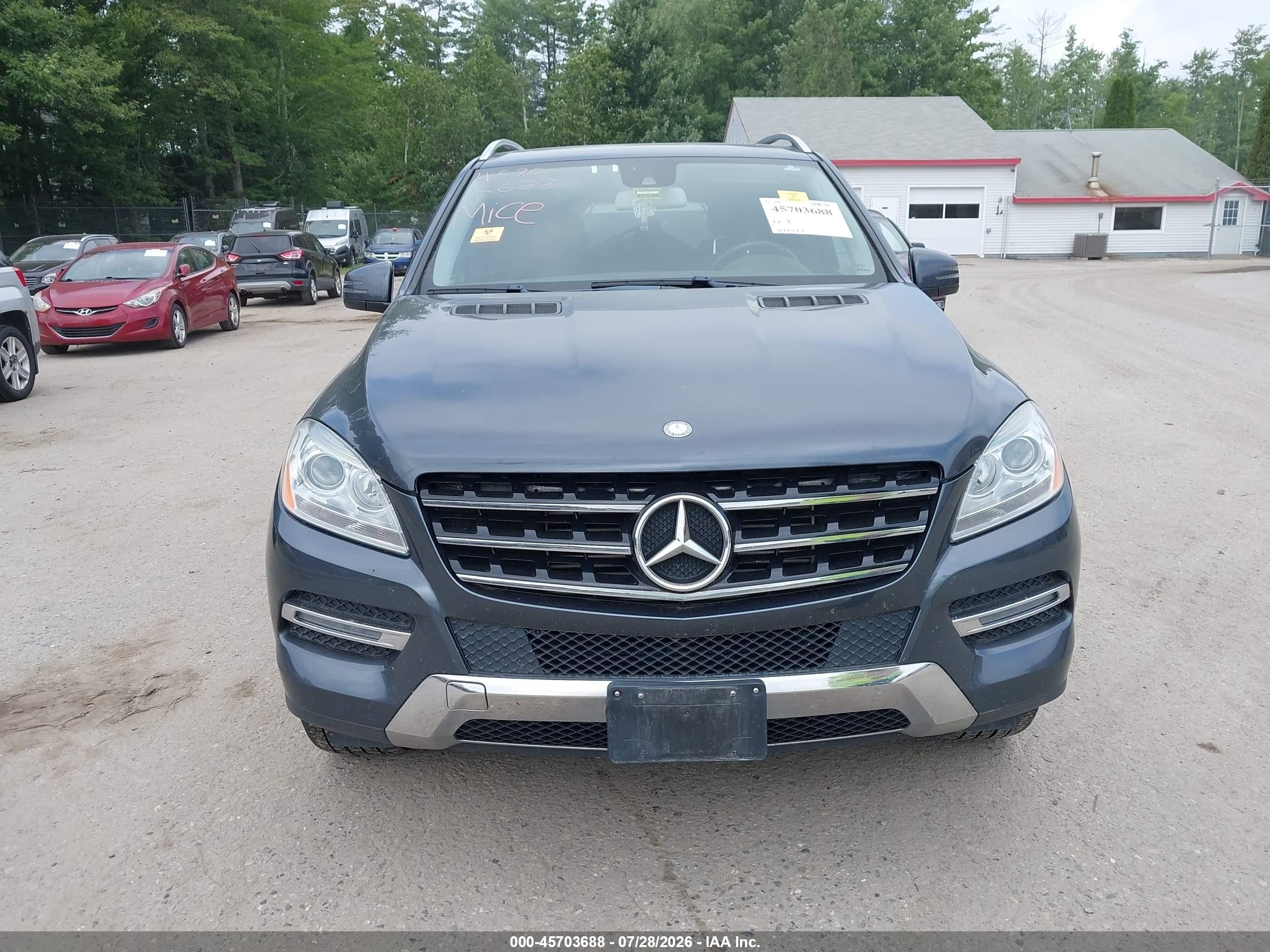 2015 Mercedes-benz Ml 250 Bluetec 4matic Gray vin: 4JGDA0EB1FA556552