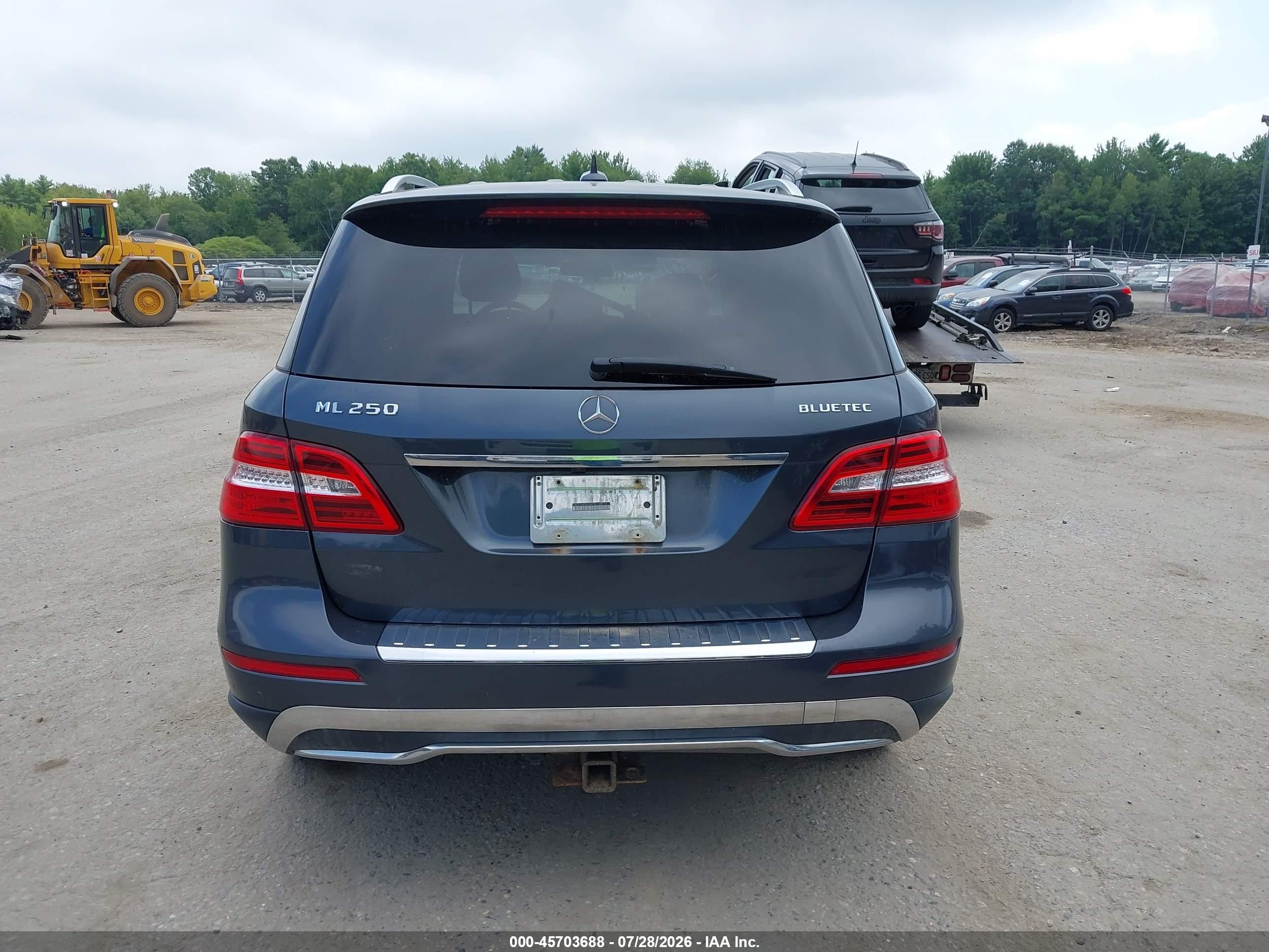 2015 Mercedes-benz Ml 250 Bluetec 4matic Gray vin: 4JGDA0EB1FA556552