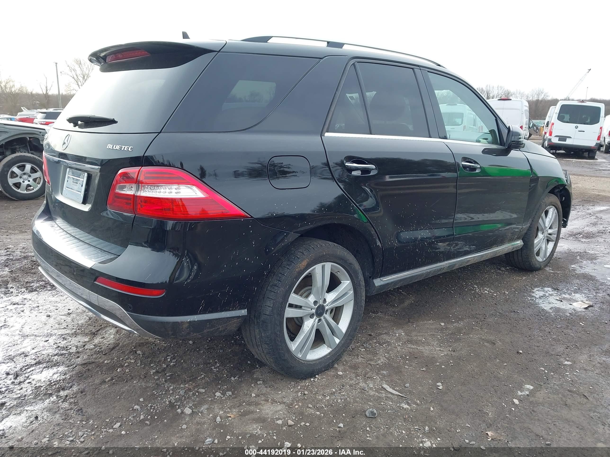 2015 Mercedes-benz Ml 250 Bluetec 4matic Black vin: 4JGDA0EB2FA526167