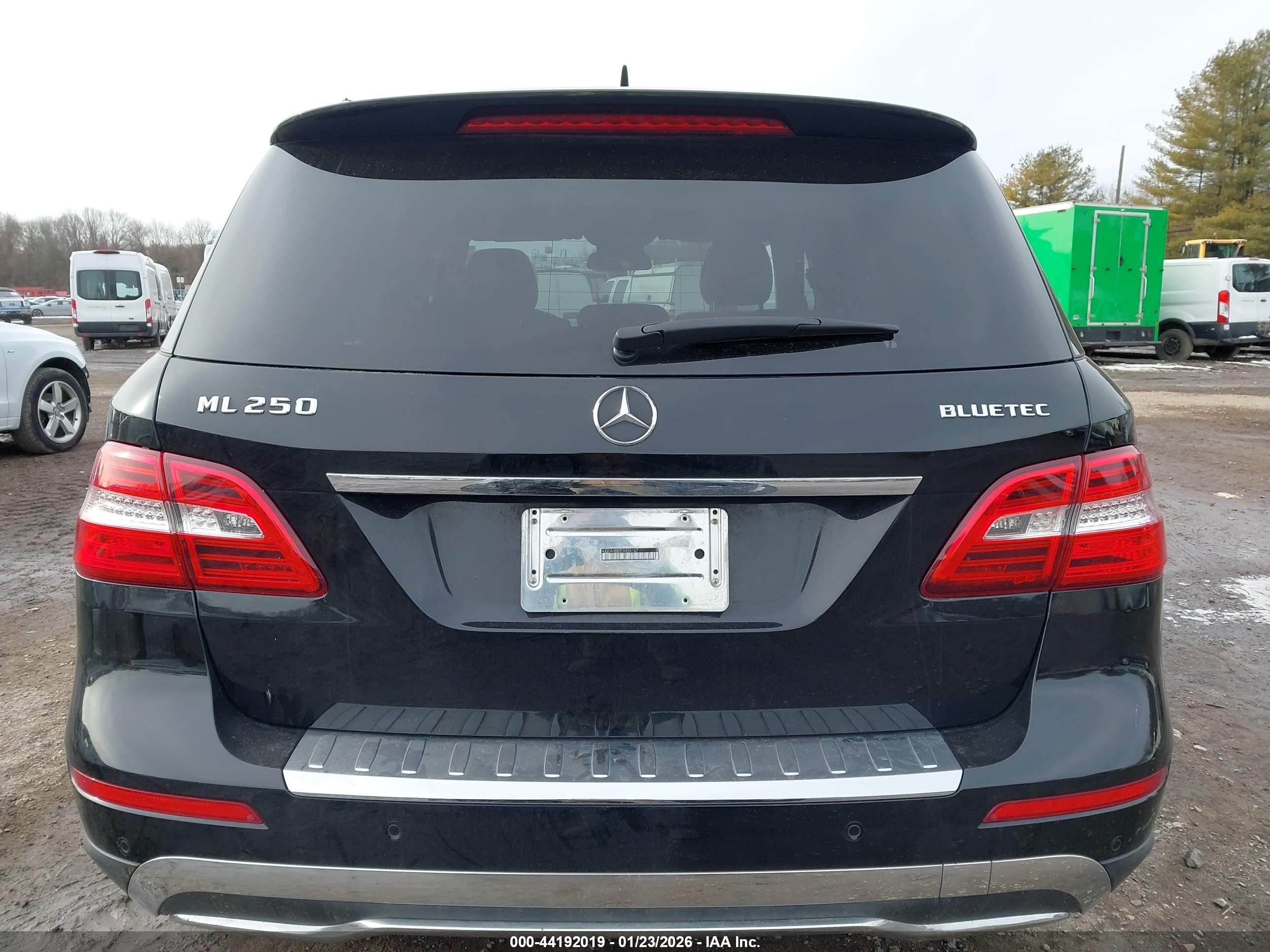 2015 Mercedes-benz Ml 250 Bluetec 4matic Black vin: 4JGDA0EB2FA526167