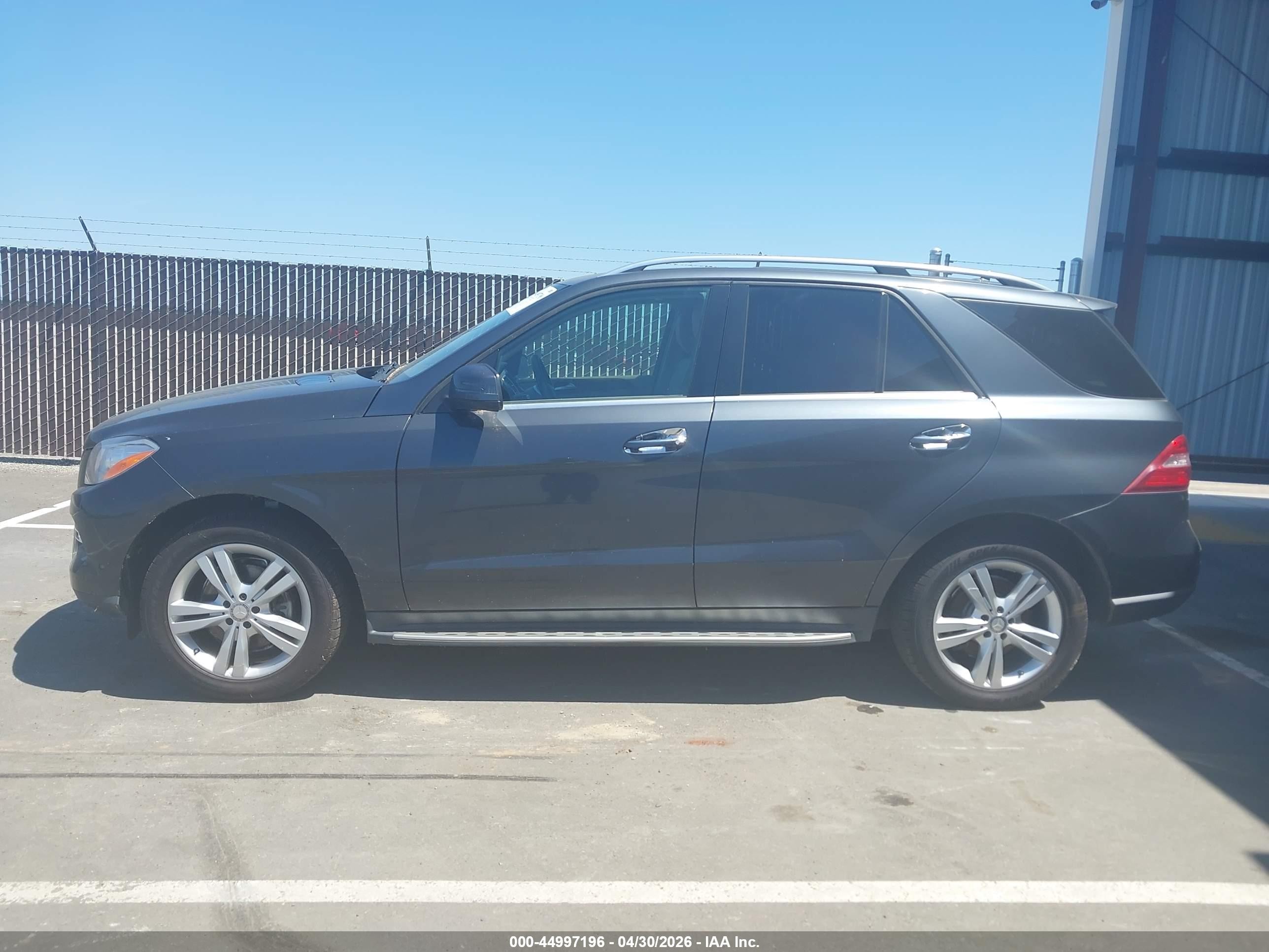 2015 Mercedes-benz Ml 250 Bluetec 4matic Gray vin: 4JGDA0EB3FA492790