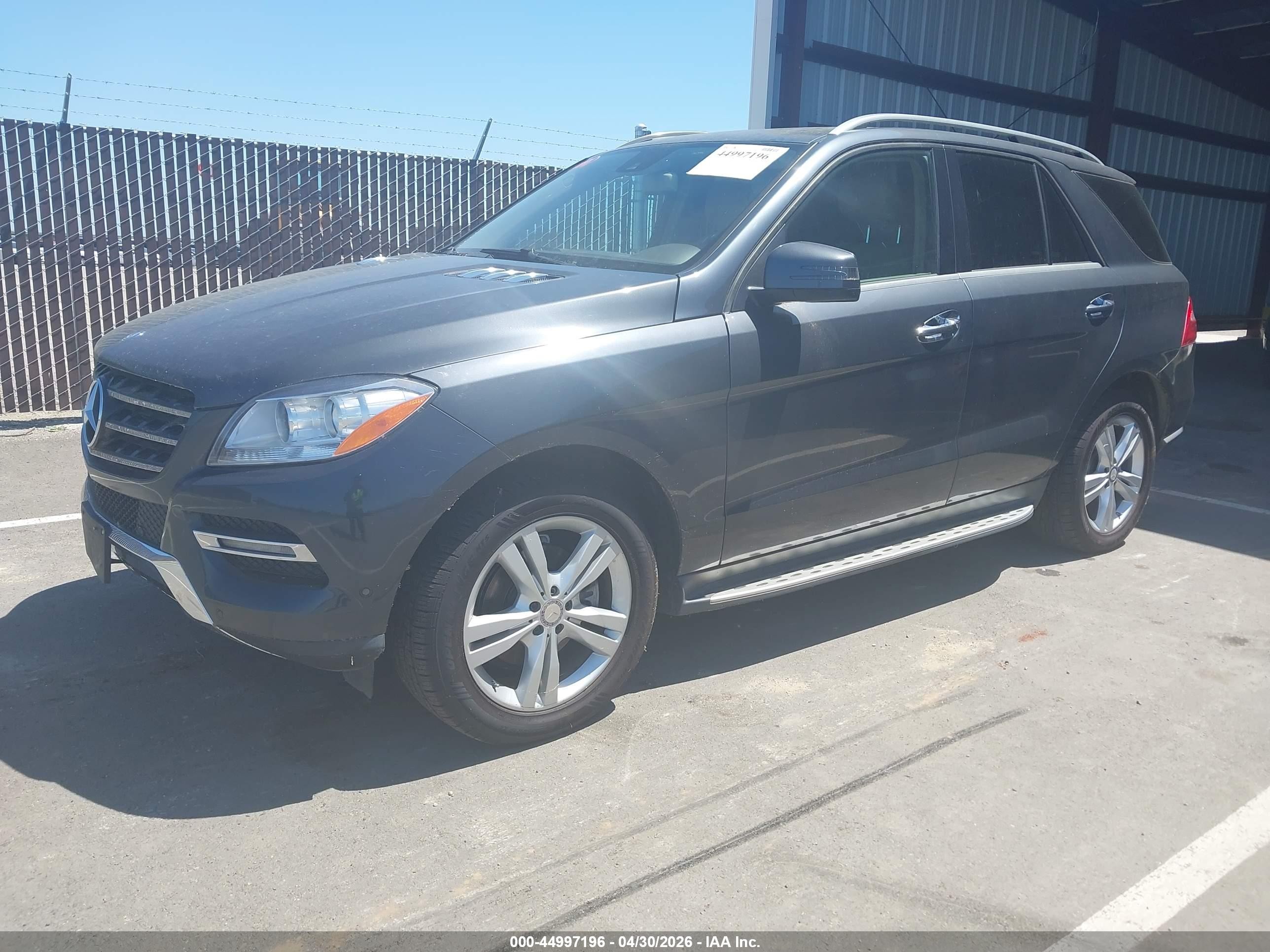 2015 Mercedes-benz Ml 250 Bluetec 4matic Gray vin: 4JGDA0EB3FA492790