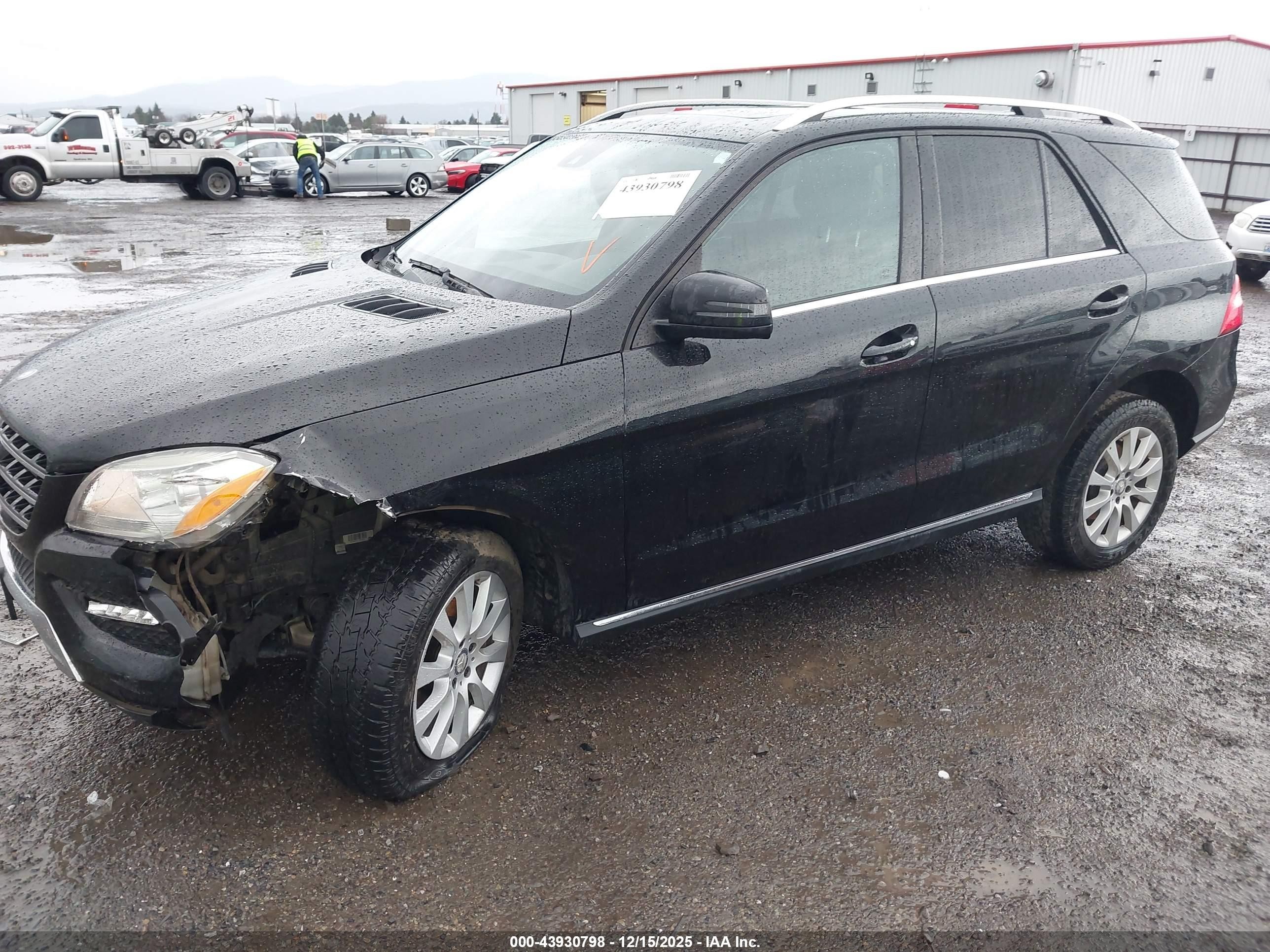 2015 Mercedes-benz Ml 250 Bluetec 4matic Black vin: 4JGDA0EB3FA615889