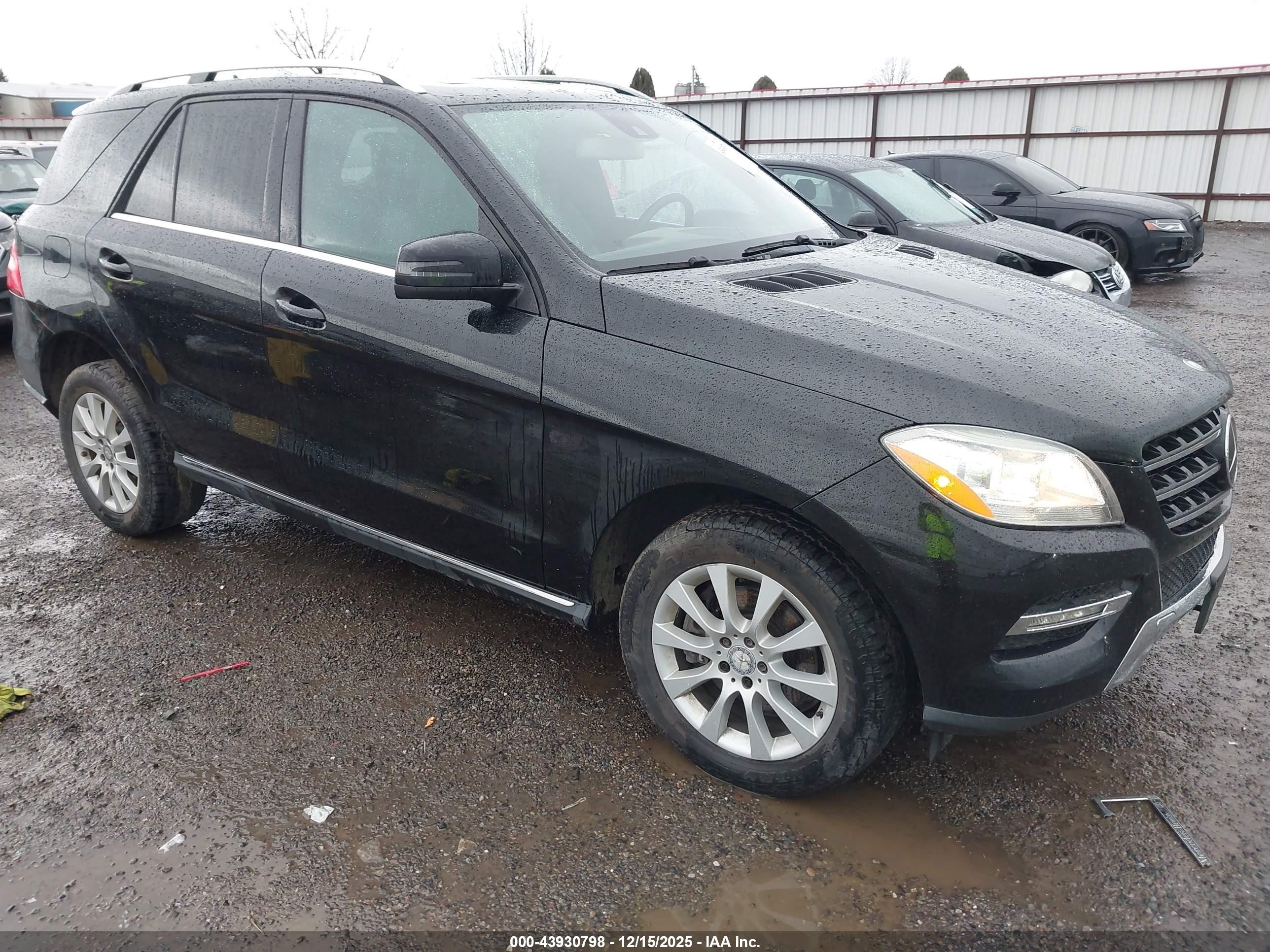 2015 Mercedes-benz Ml 250 Bluetec 4matic Black vin: 4JGDA0EB3FA615889