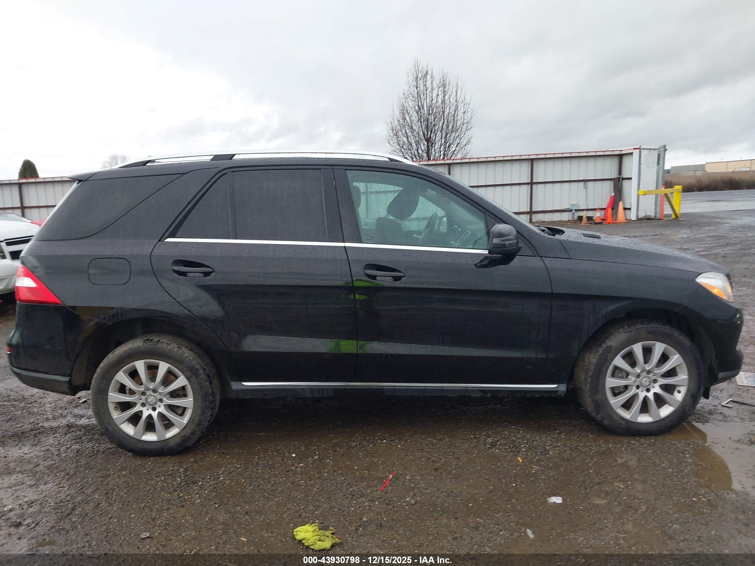 2015 Mercedes-benz Ml 250 Bluetec 4matic Black vin: 4JGDA0EB3FA615889
