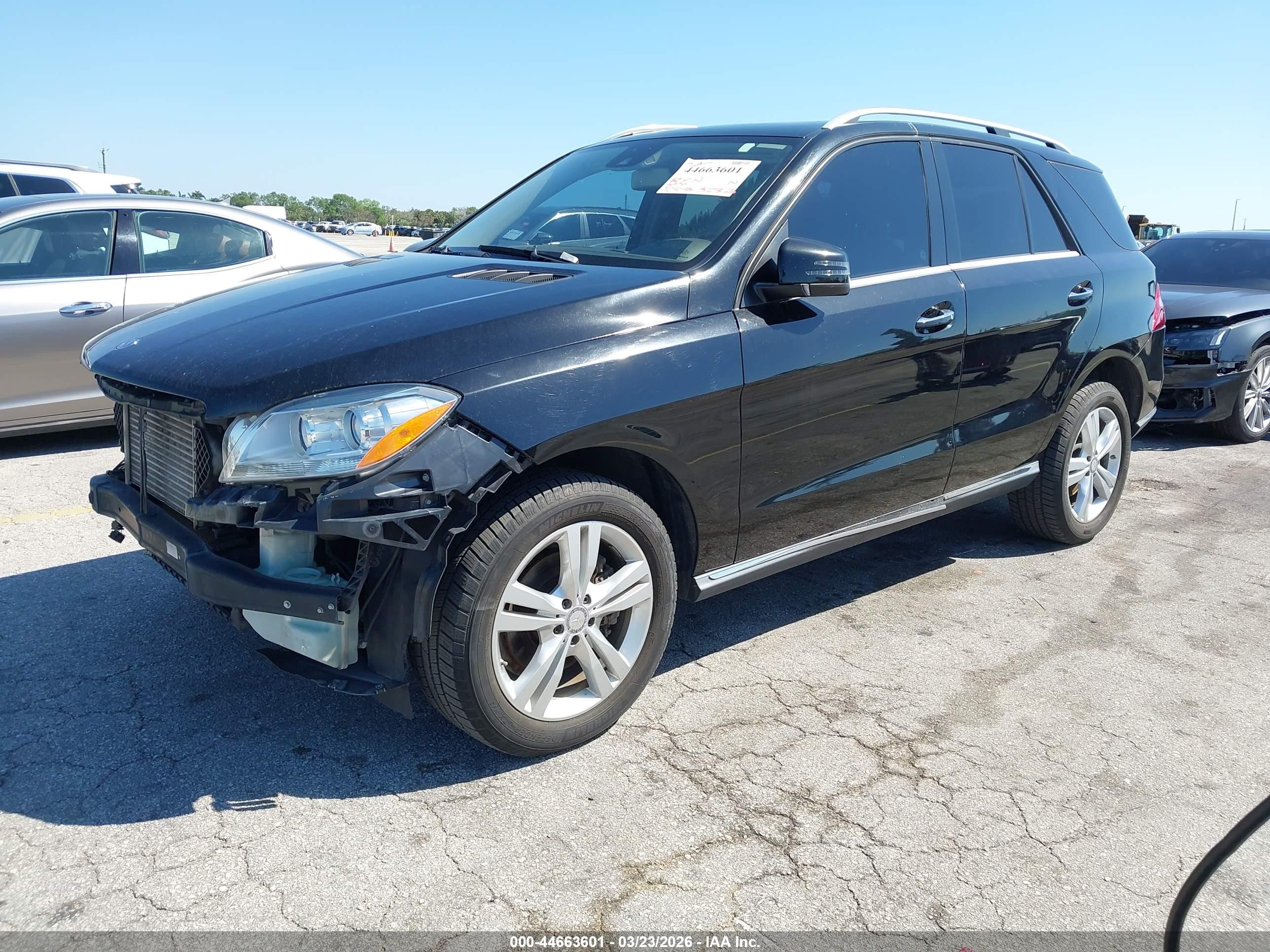 2015 Mercedes-benz Ml 250 Bluetec 4matic Black vin: 4JGDA0EB6FA472548