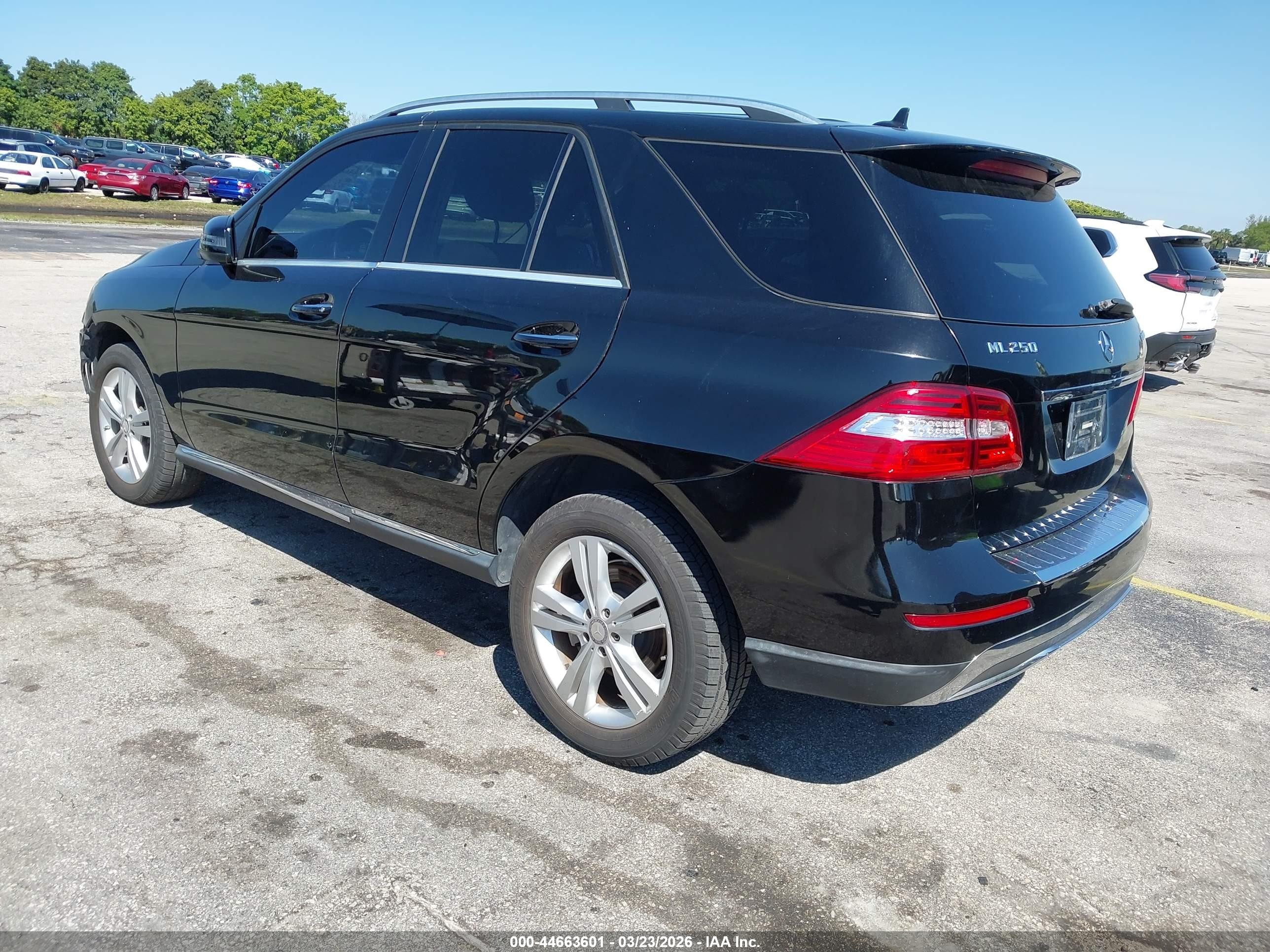 2015 Mercedes-benz Ml 250 Bluetec 4matic Black vin: 4JGDA0EB6FA472548