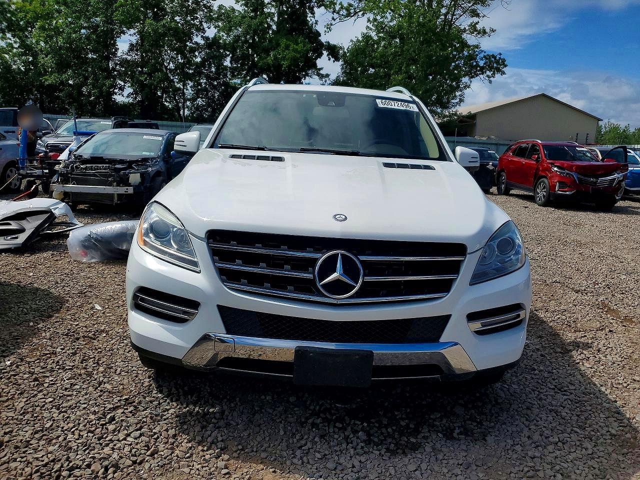 2015 Mercedes-benz Ml 250 Bluetec White vin: 4JGDA0EB8FA565698