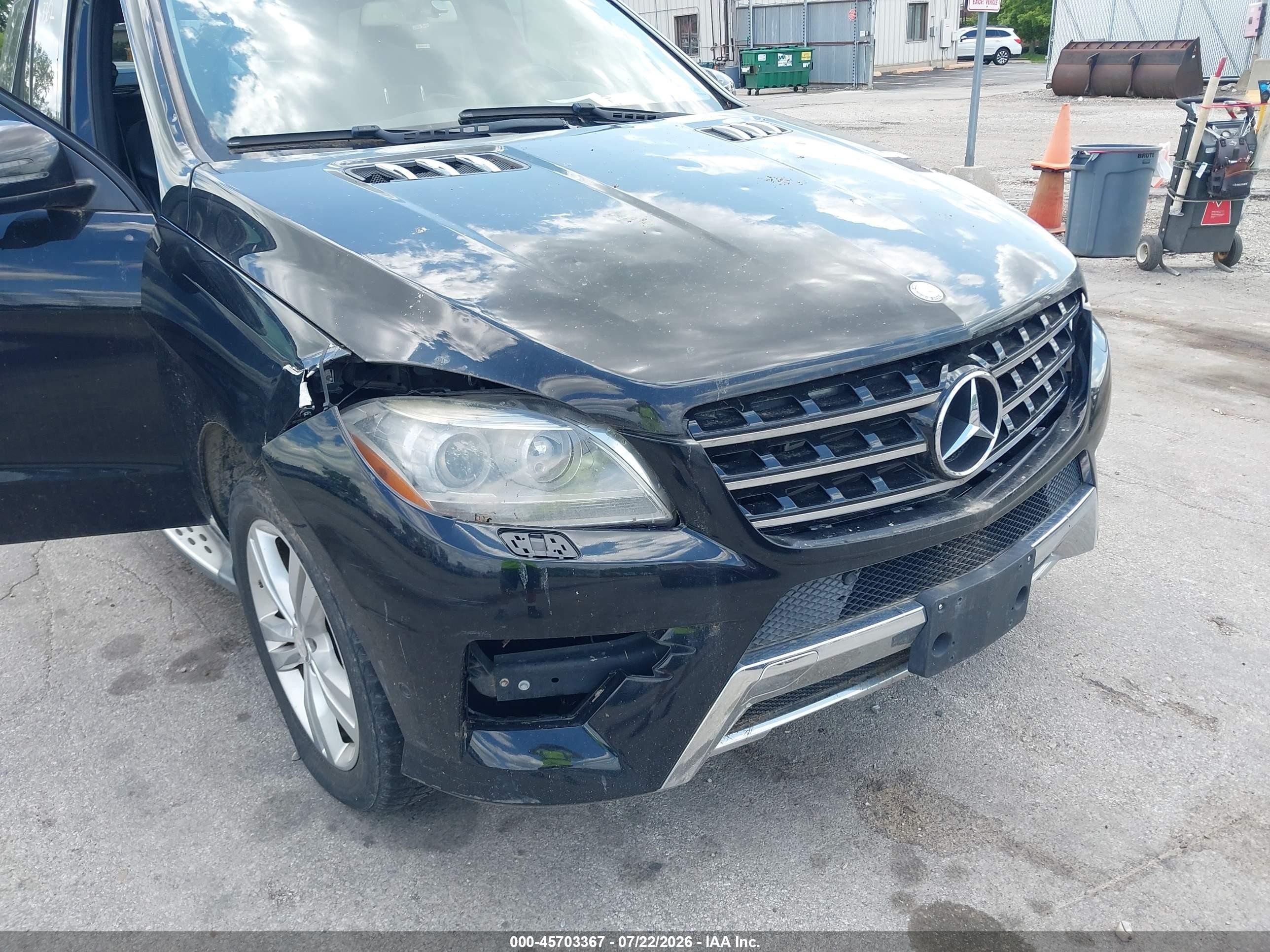 2015 Mercedes-benz Ml 250 Bluetec 4matic Black vin: 4JGDA0EB9FA484242