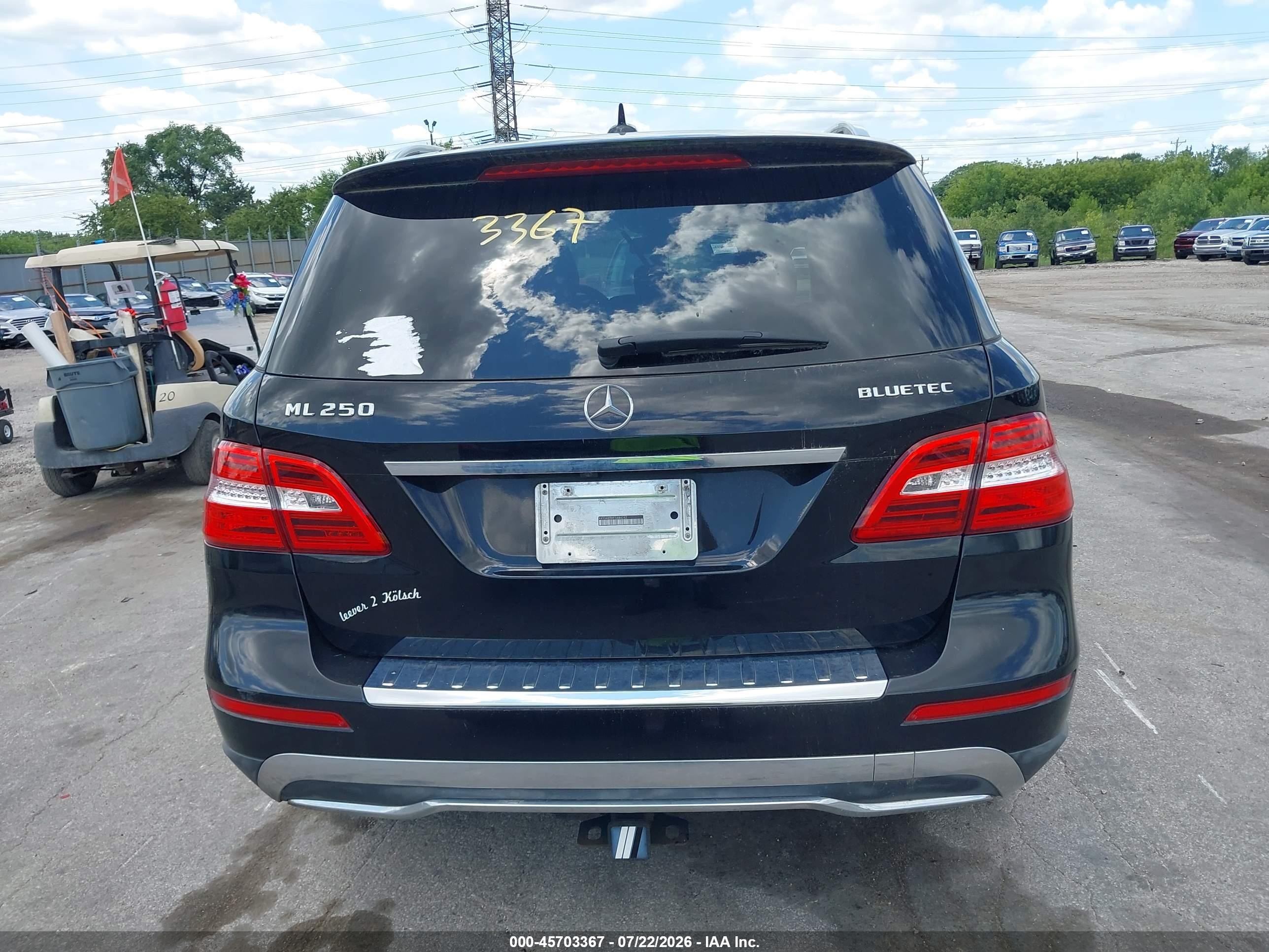 2015 Mercedes-benz Ml 250 Bluetec 4matic Black vin: 4JGDA0EB9FA484242