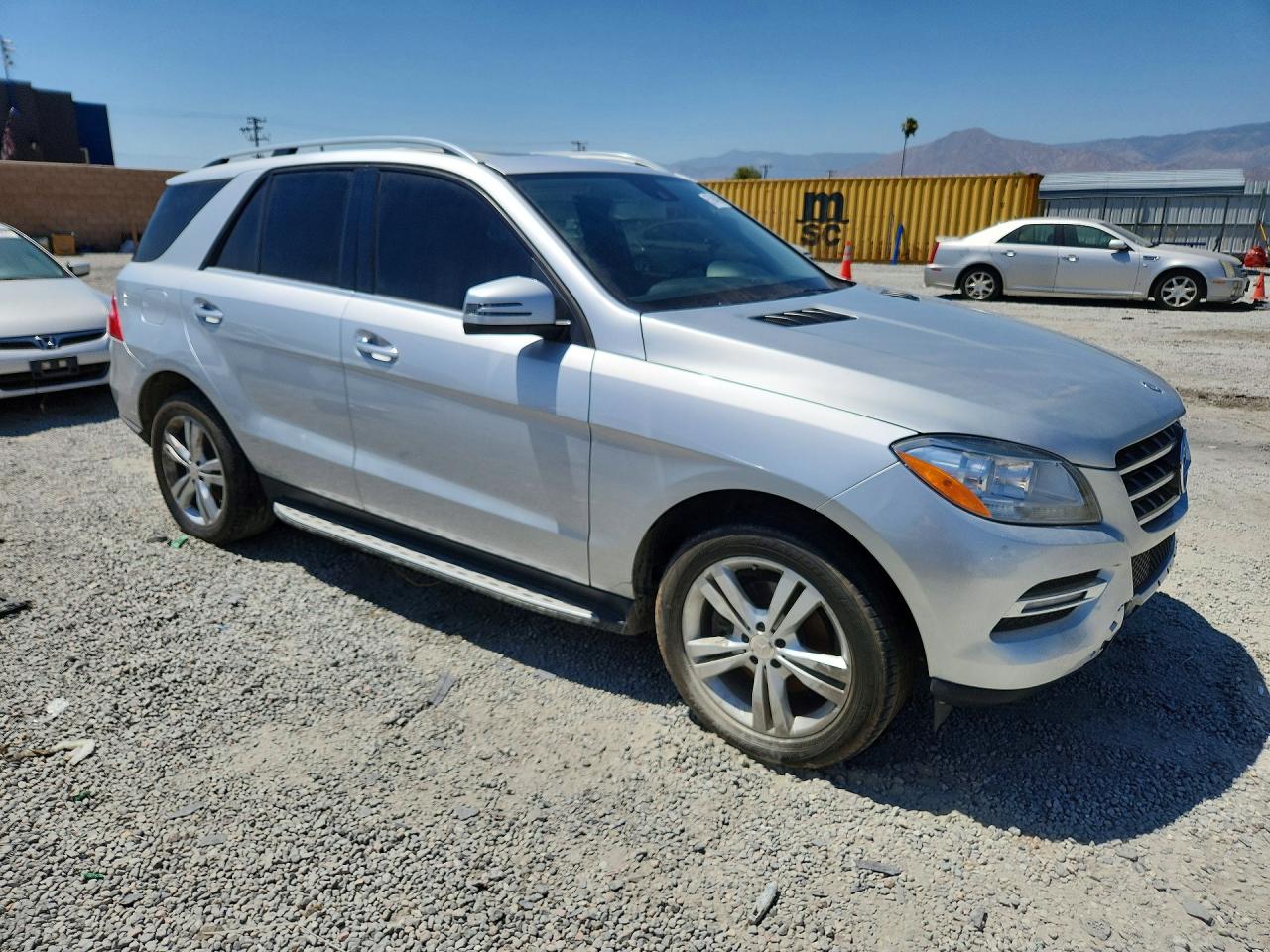 2015 Mercedes-benz Ml 250 Bluetec Silver vin: 4JGDA0EB9FA520785