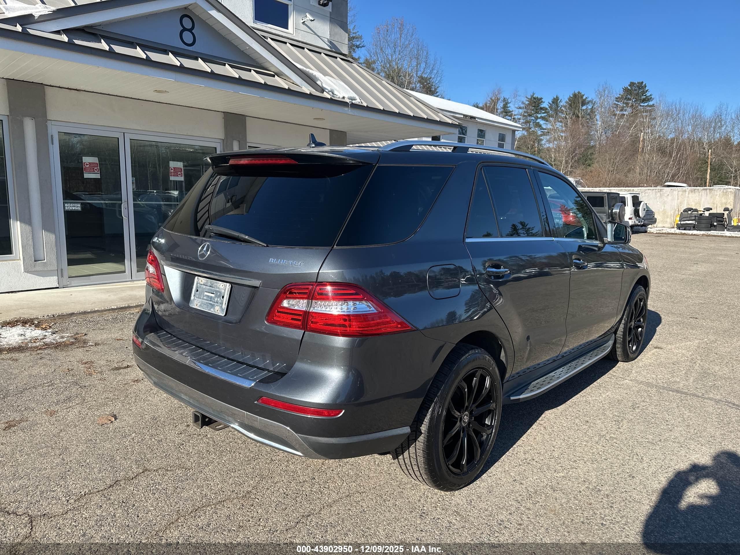 2015 Mercedes-benz Ml 250 Bluetec 4matic Gray vin: 4JGDA0EB9FA562566