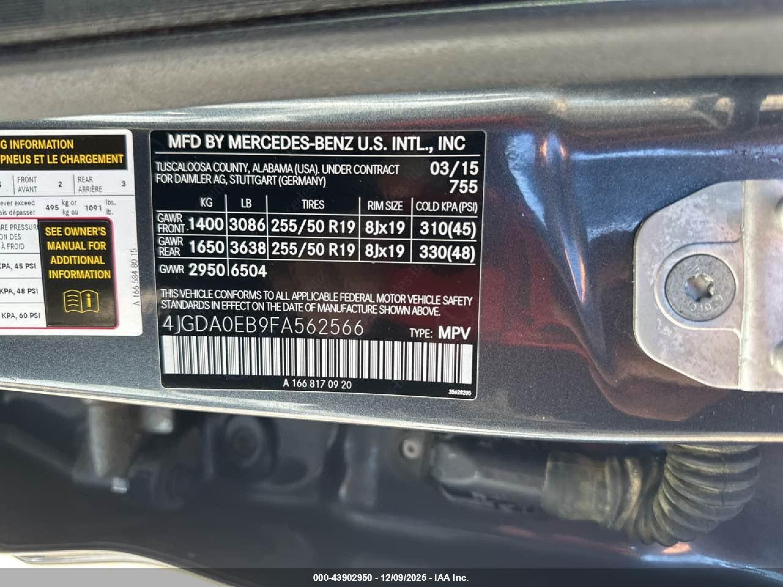2015 Mercedes-benz Ml 250 Bluetec 4matic Gray vin: 4JGDA0EB9FA562566