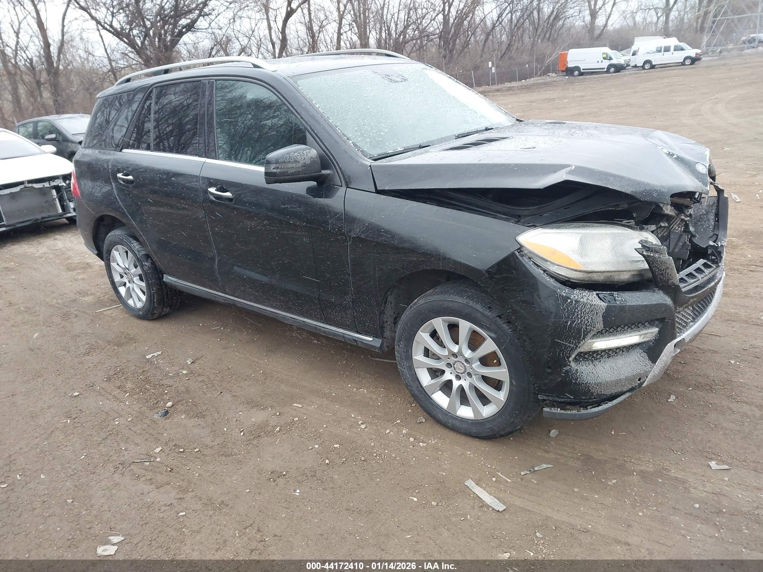 2015 Mercedes-benz Ml 250 Bluetec 4matic Black vin: 4JGDA0EB9FA575088
