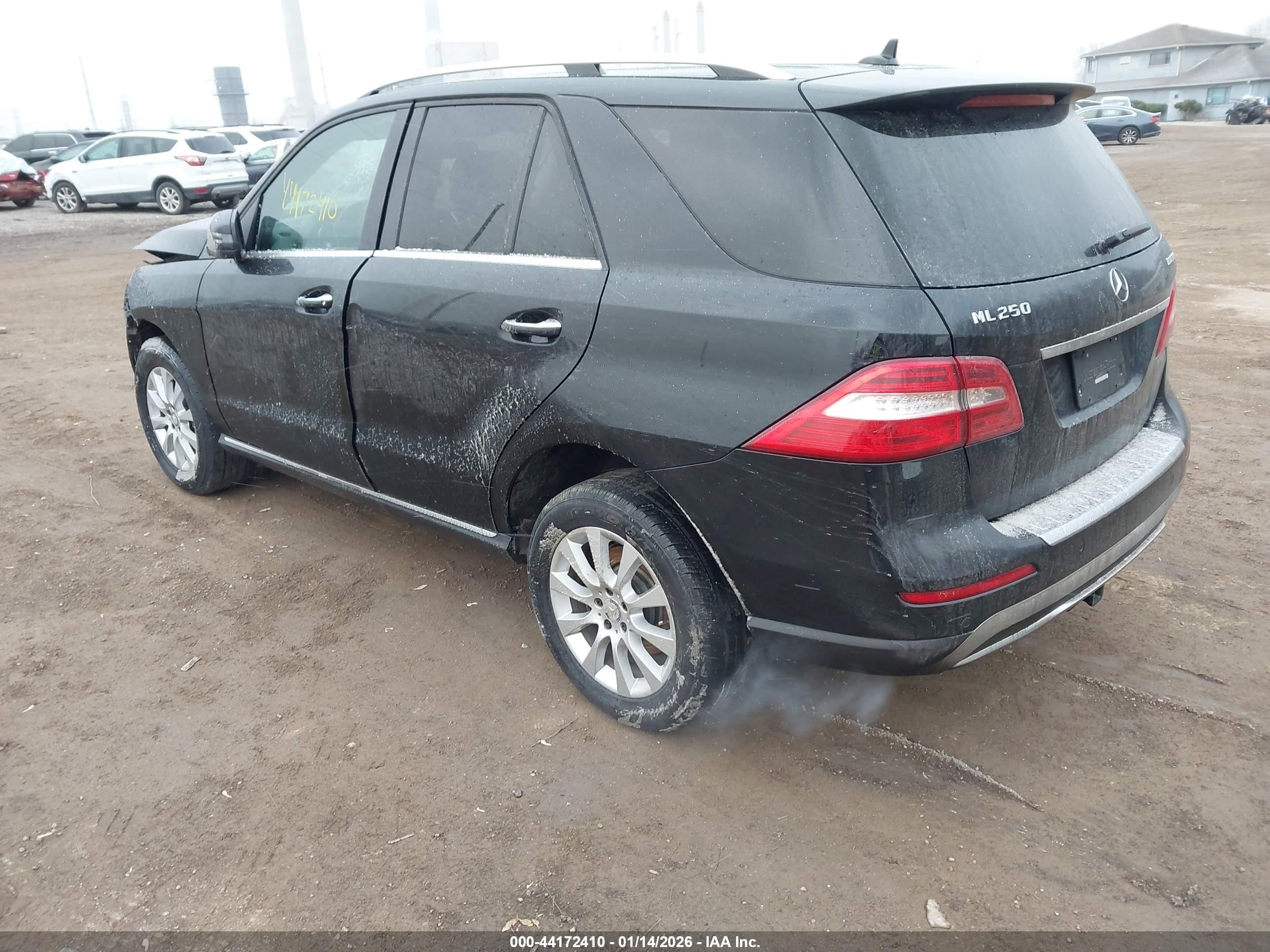 2015 Mercedes-benz Ml 250 Bluetec 4matic Black vin: 4JGDA0EB9FA575088