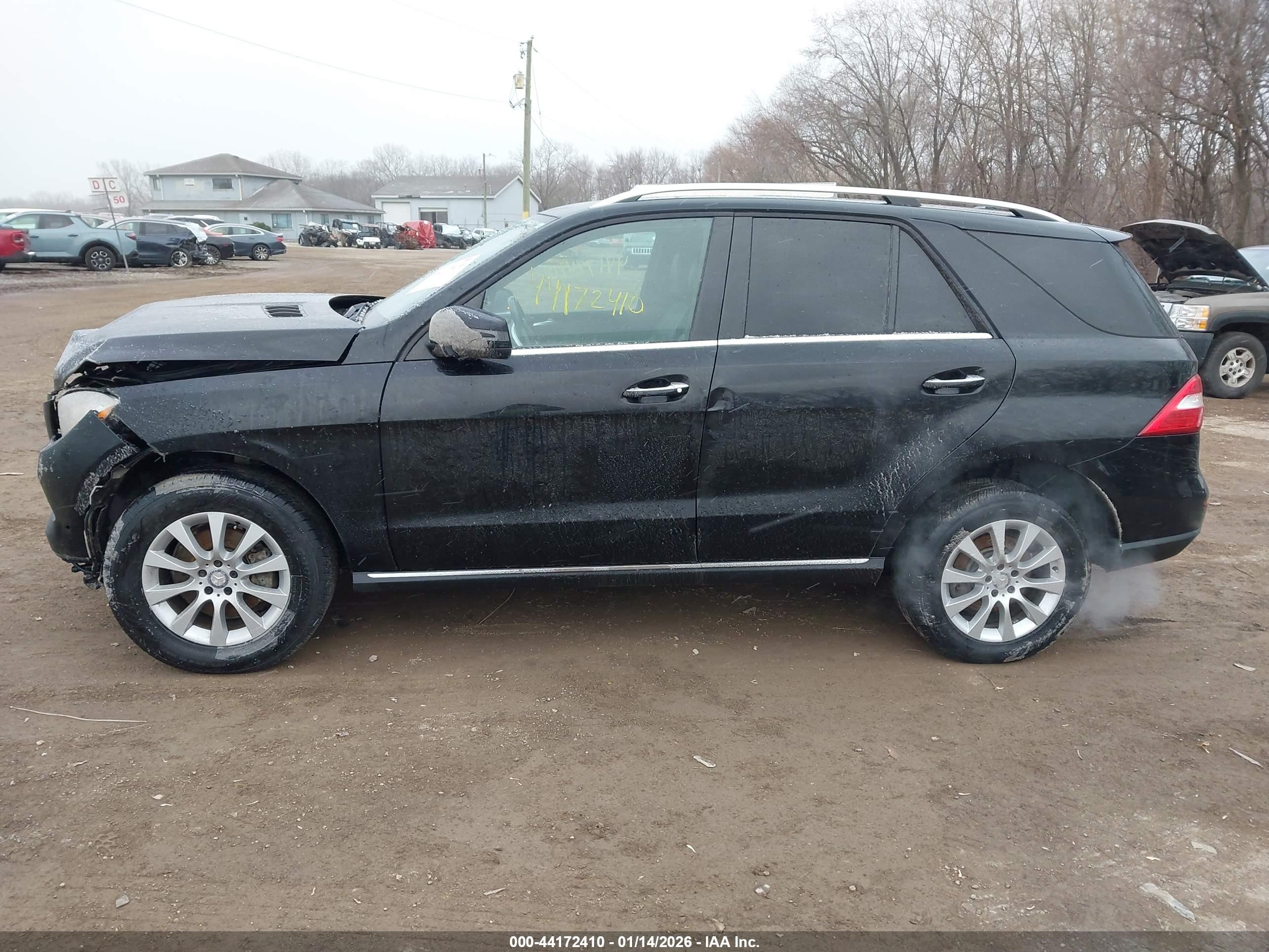 2015 Mercedes-benz Ml 250 Bluetec 4matic Black vin: 4JGDA0EB9FA575088