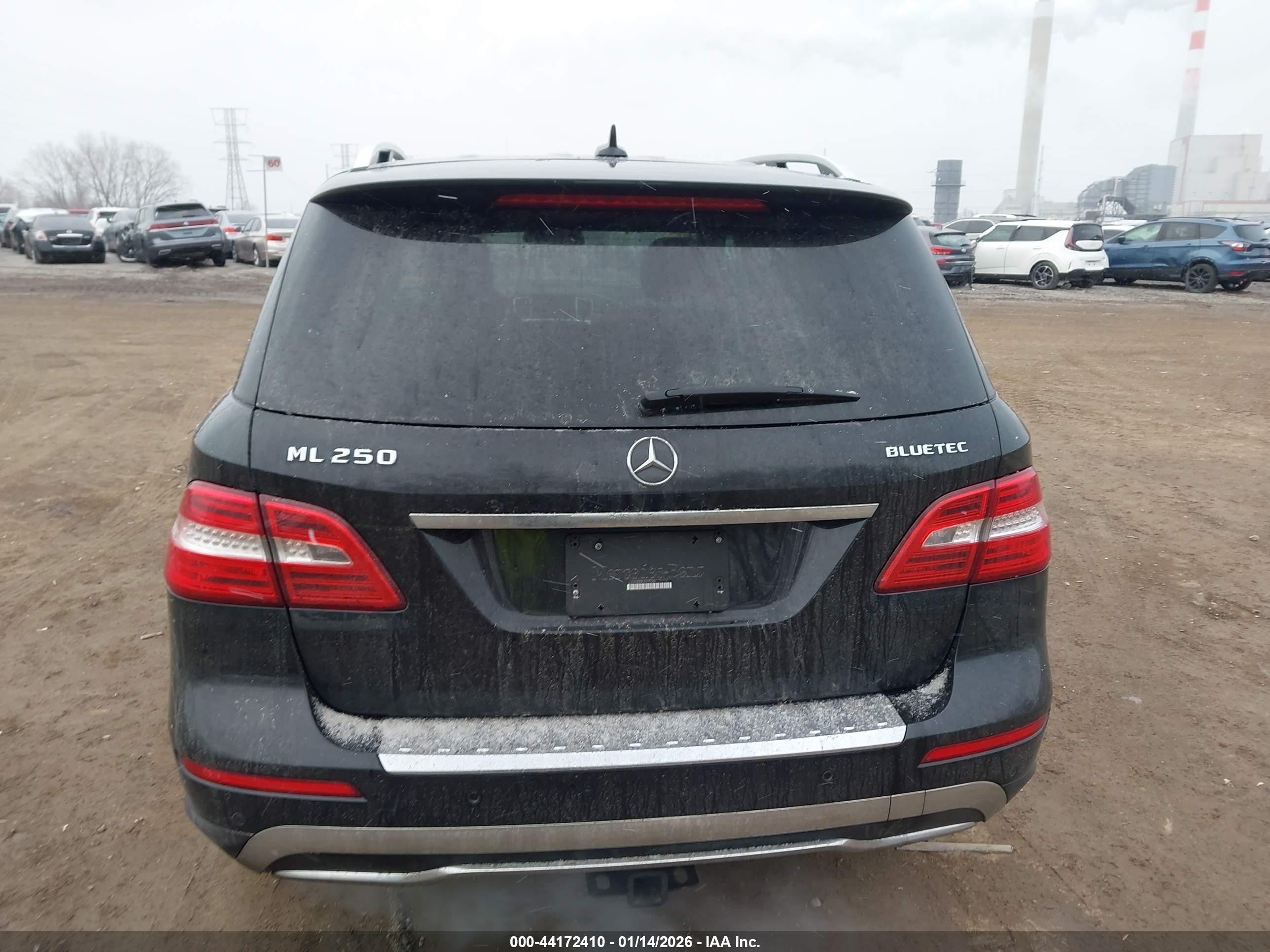 2015 Mercedes-benz Ml 250 Bluetec 4matic Black vin: 4JGDA0EB9FA575088