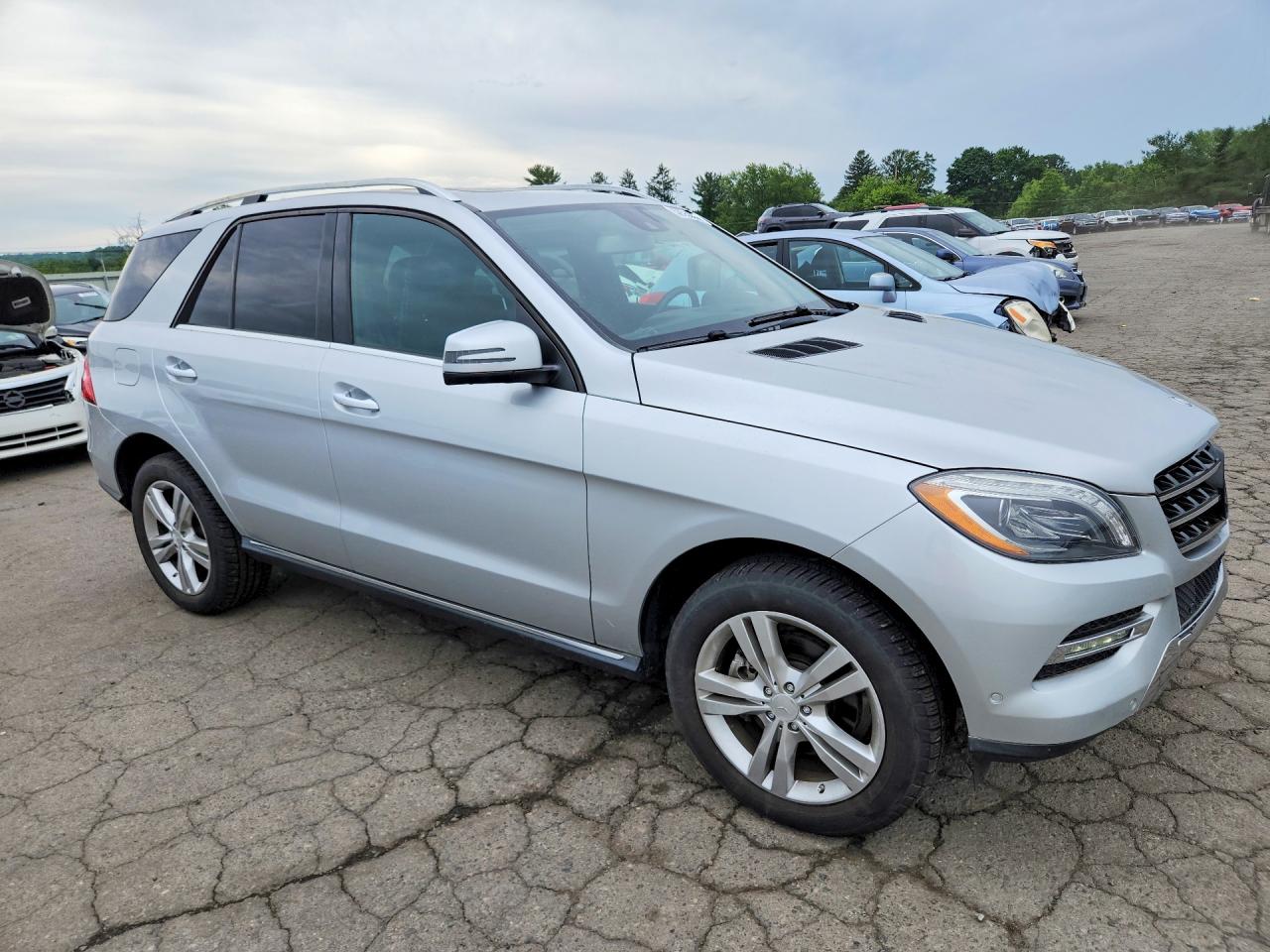 2015 Mercedes-benz Ml 250 Bluetec Серебряный vin: 4JGDA0EBXFA464937
