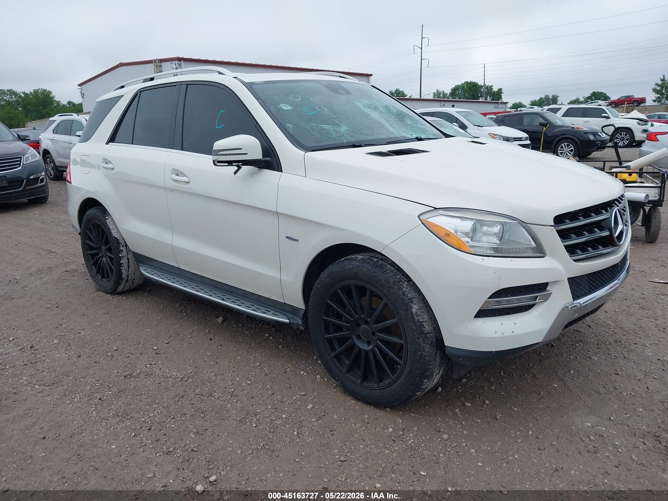 2012 Mercedes-benz Ml 350 Bluetec 4matic Белый vin: 4JGDA2EB0CA011949