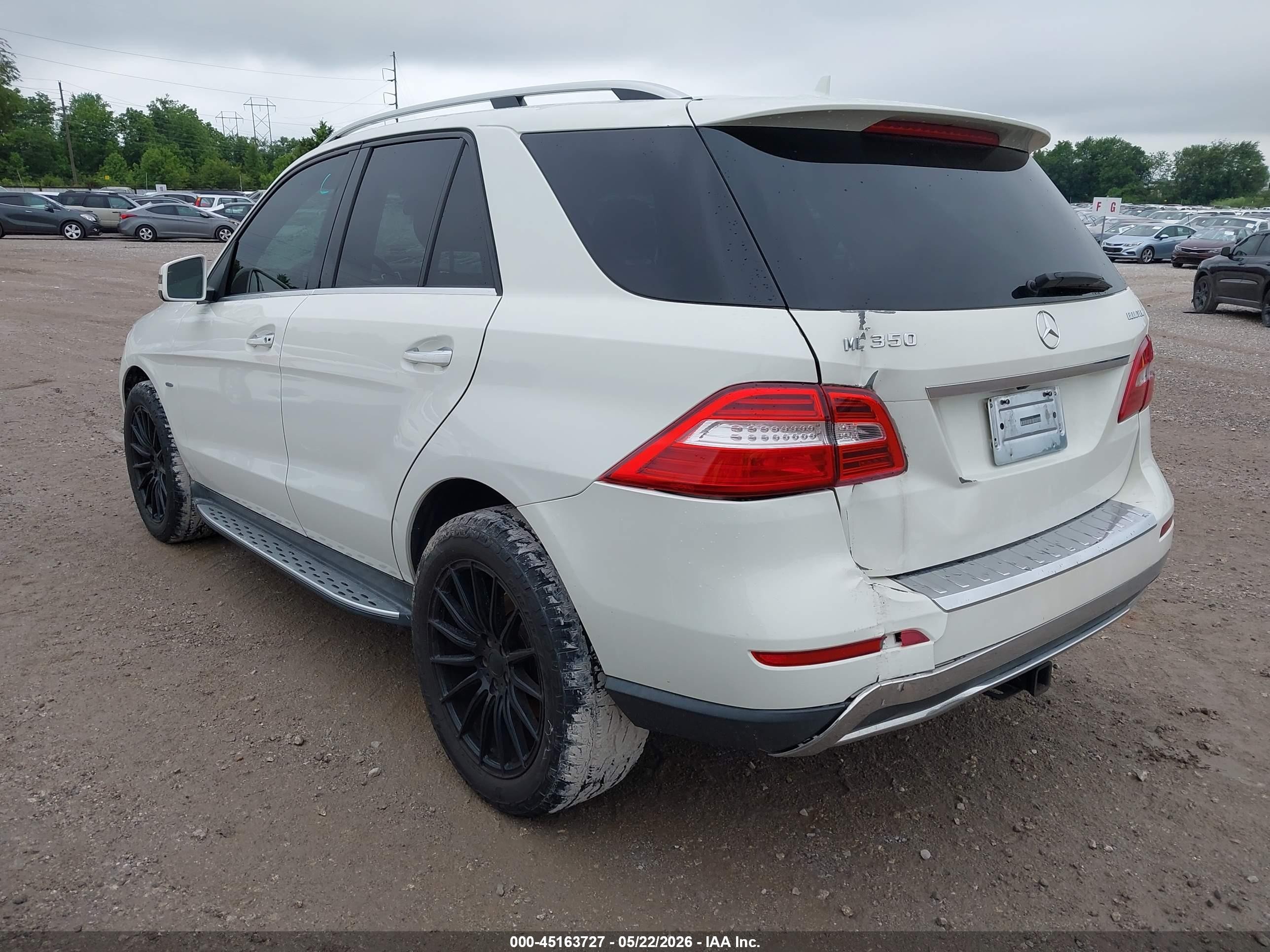 2012 Mercedes-benz Ml 350 Bluetec 4matic Белый vin: 4JGDA2EB0CA011949