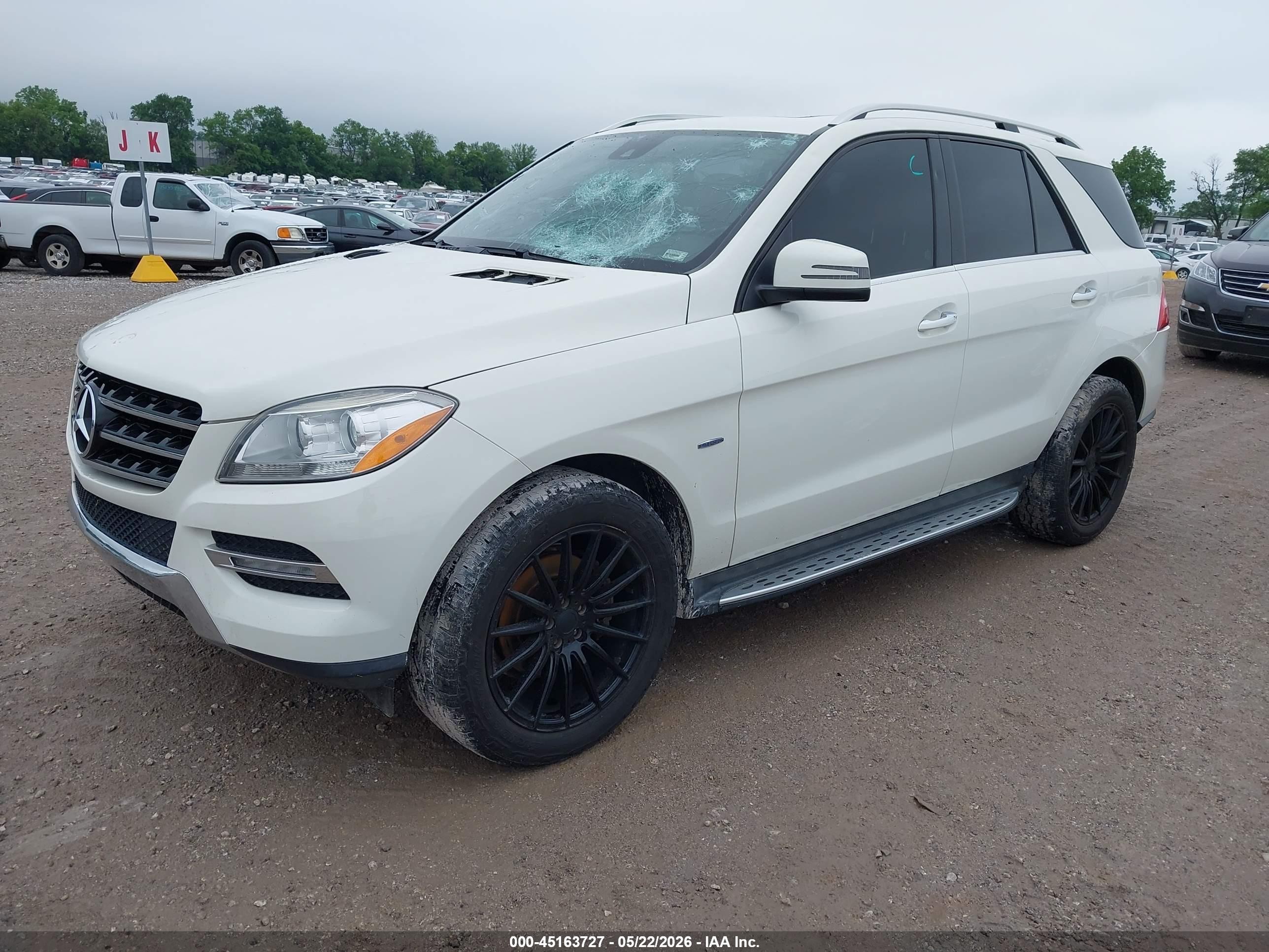 2012 Mercedes-benz Ml 350 Bluetec 4matic Белый vin: 4JGDA2EB0CA011949