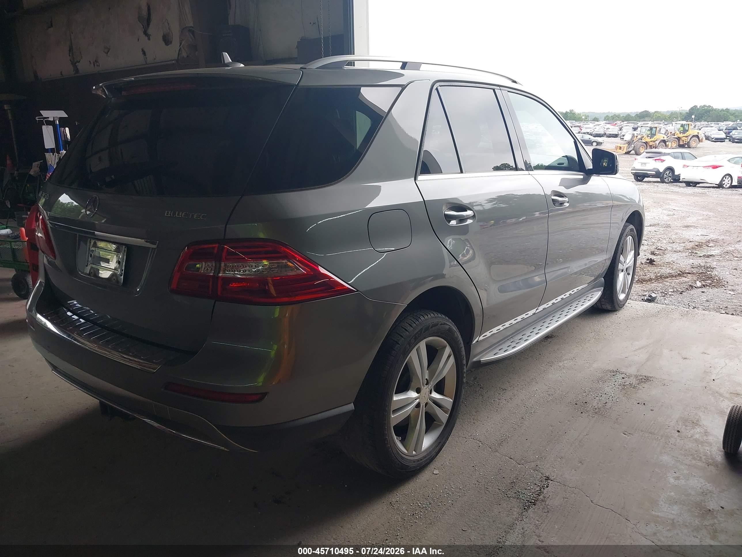 2014 Mercedes-benz Ml 350 Bluetec 4matic Silver vin: 4JGDA2EB0EA373010
