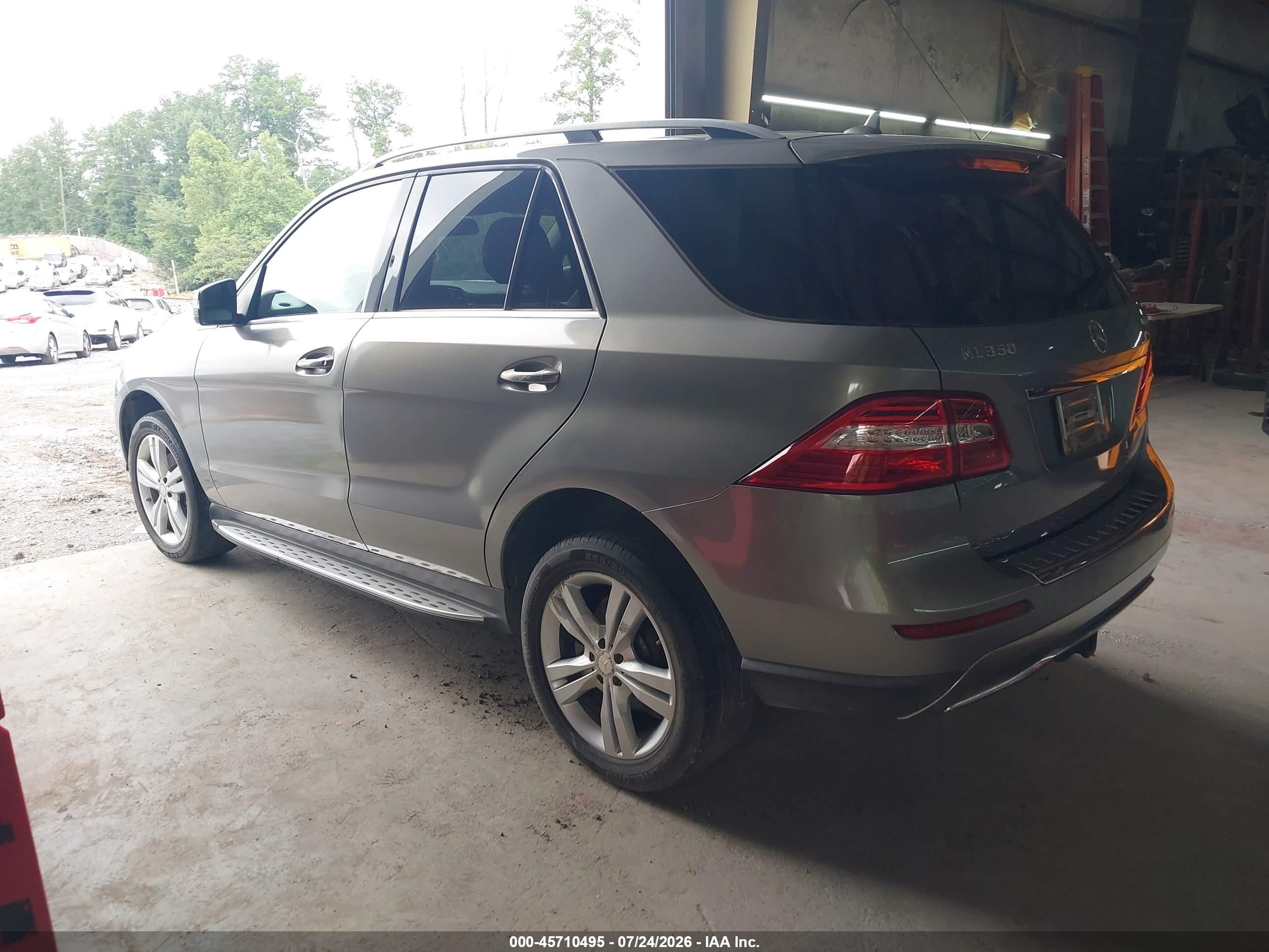 2014 Mercedes-benz Ml 350 Bluetec 4matic Silver vin: 4JGDA2EB0EA373010