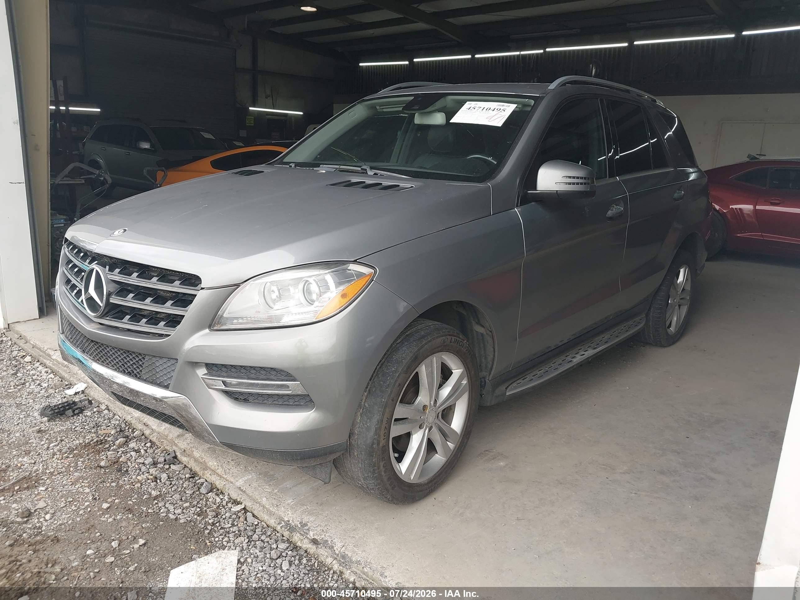 2014 Mercedes-benz Ml 350 Bluetec 4matic Silver vin: 4JGDA2EB0EA373010