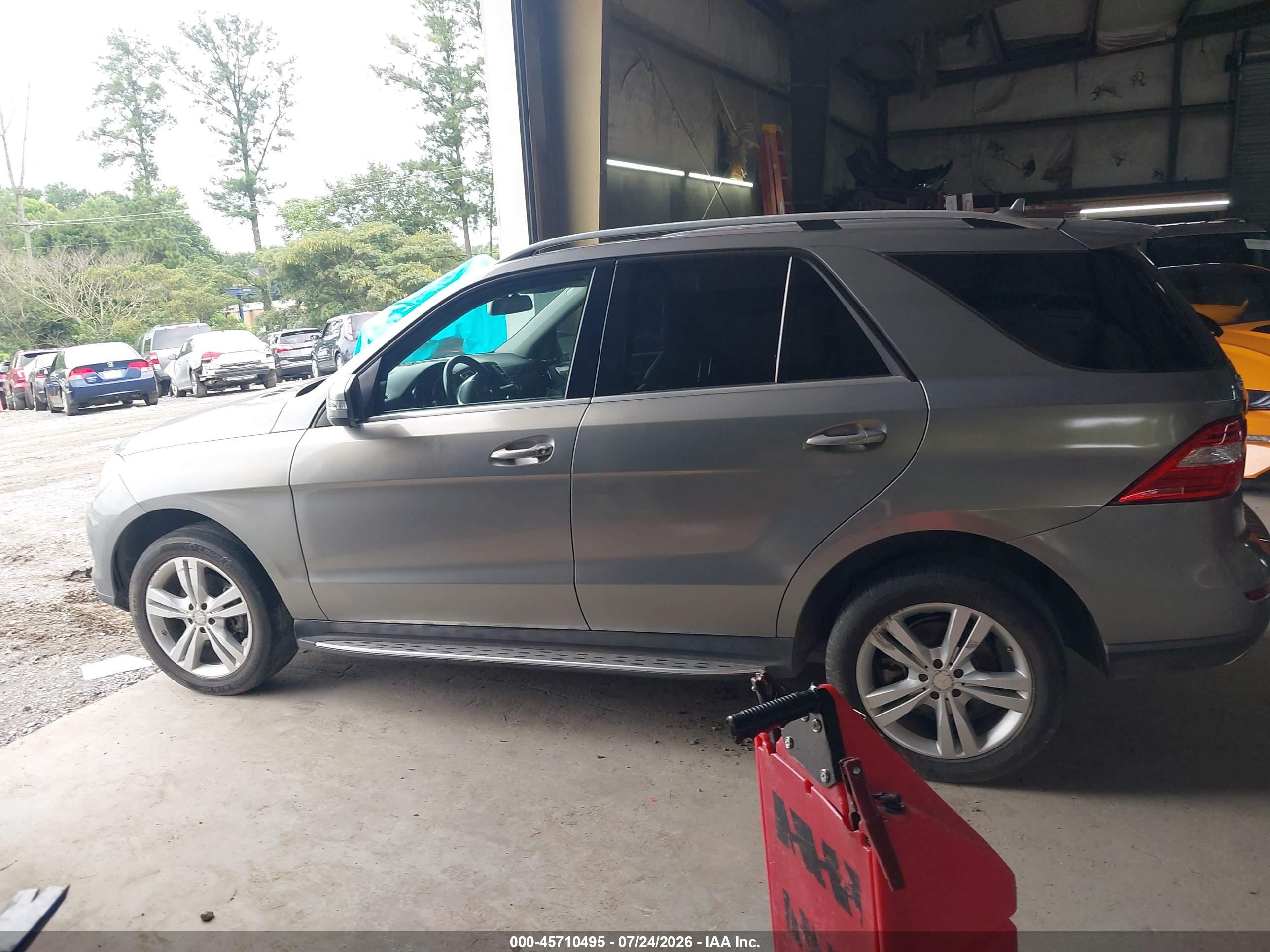 2014 Mercedes-benz Ml 350 Bluetec 4matic Silver vin: 4JGDA2EB0EA373010