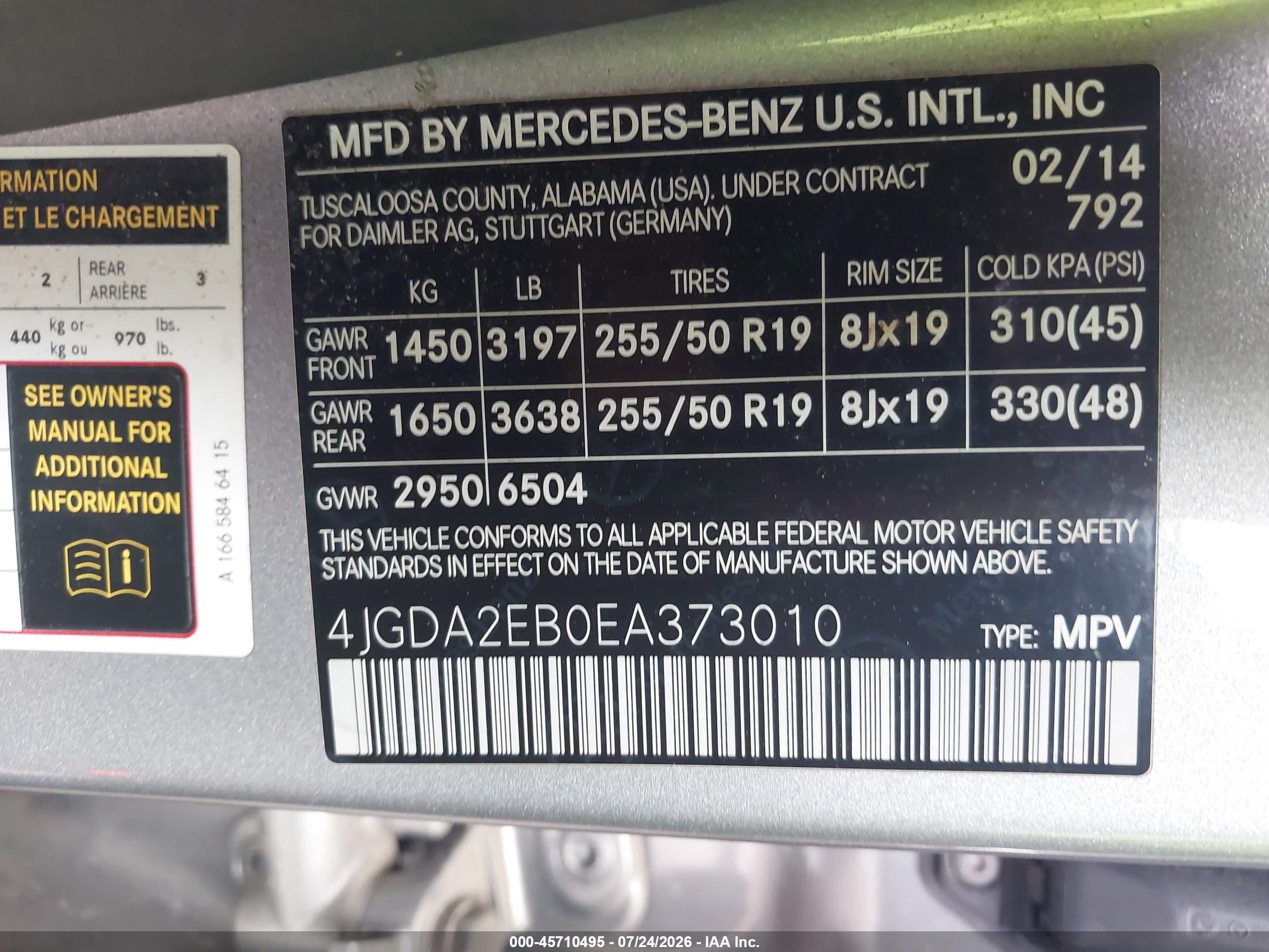 2014 Mercedes-benz Ml 350 Bluetec 4matic Silver vin: 4JGDA2EB0EA373010