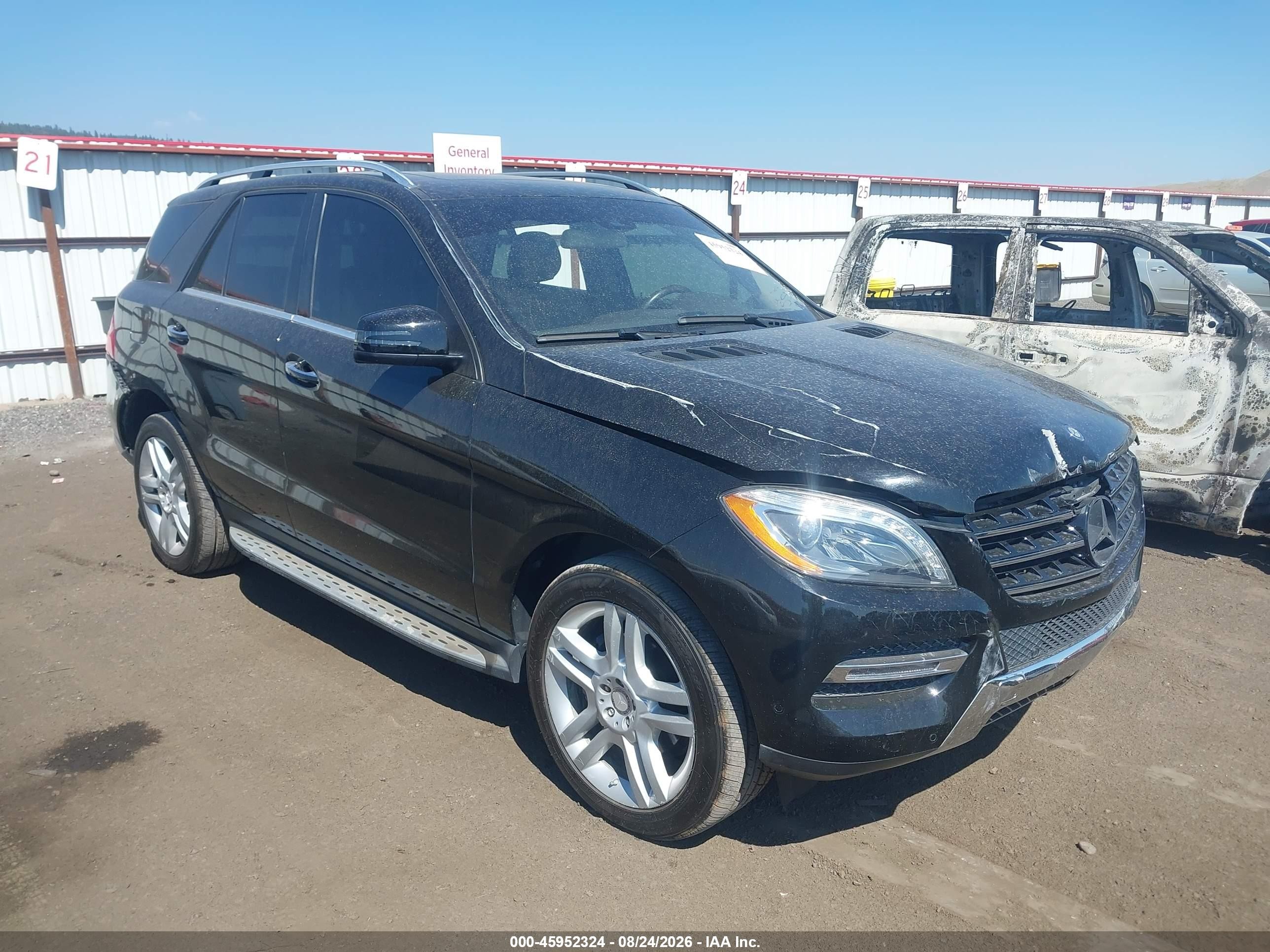 2014 Mercedes-benz Ml 350 Bluetec 4matic Black vin: 4JGDA2EB0EA417992